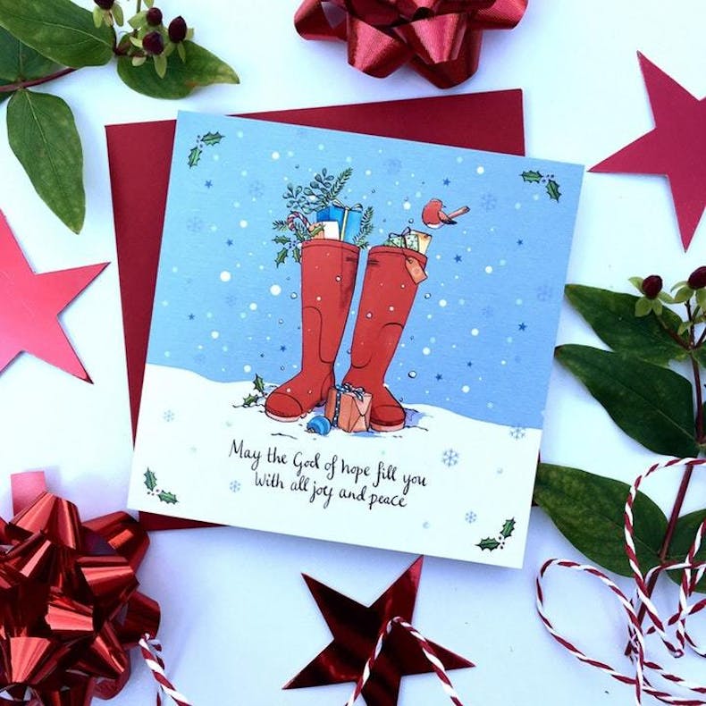 Forget Me Not Boxing Day Walk Christian Christmas Cards UK | Cheerfully Given