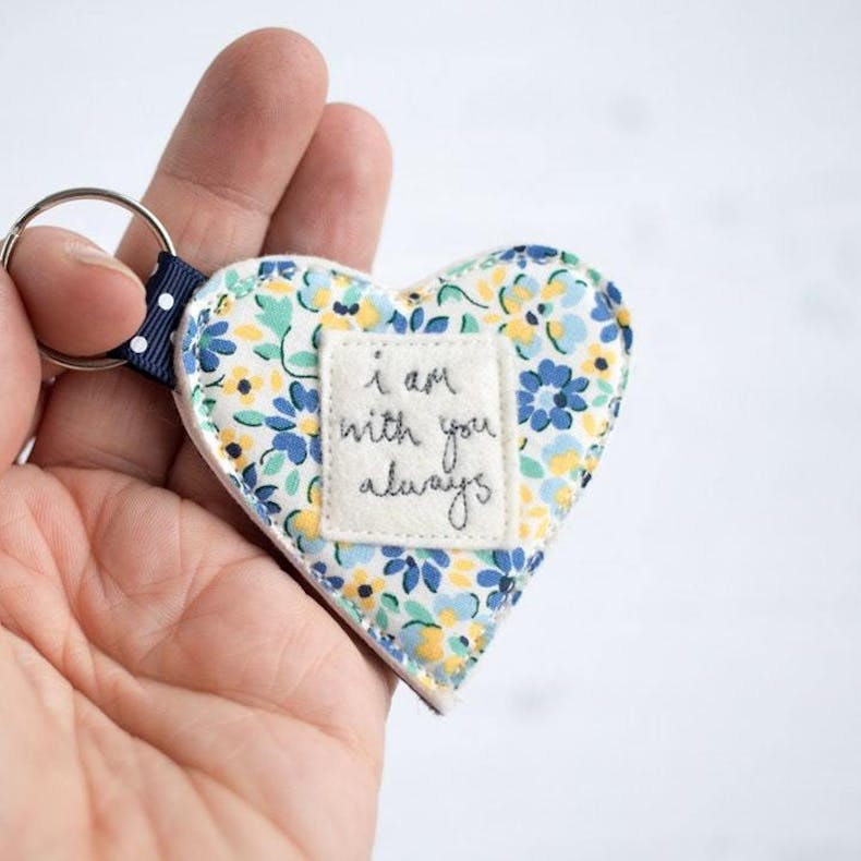 13 I Am With You Always Keyring Jane Kent Studio