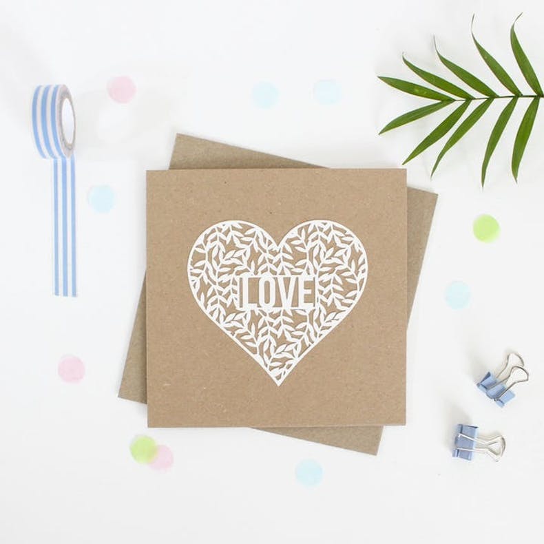 14 Floral Love Heart Kiwi Tree Designs