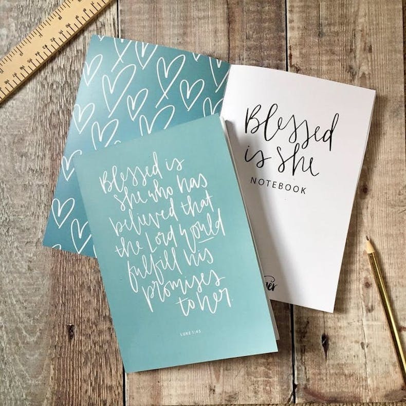 Blessed is She Devotional Notebook by Hope and Ginger at Cheerfully Given