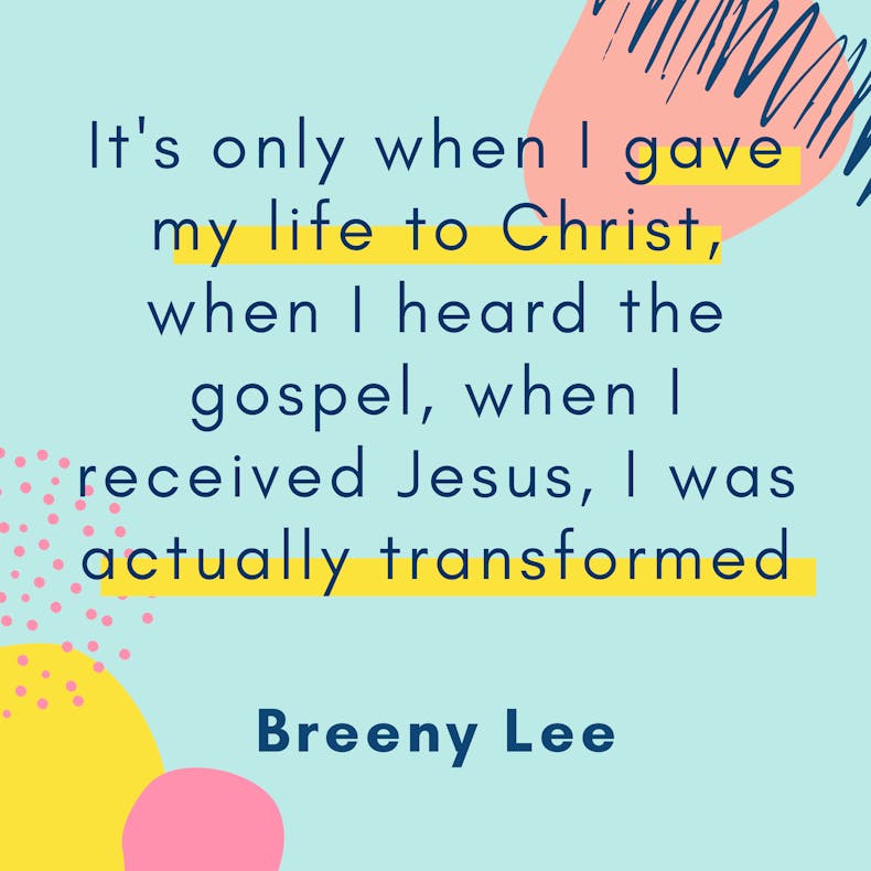 Breeny Lee Quote Creative Christianity Summit at Cheerfully Given