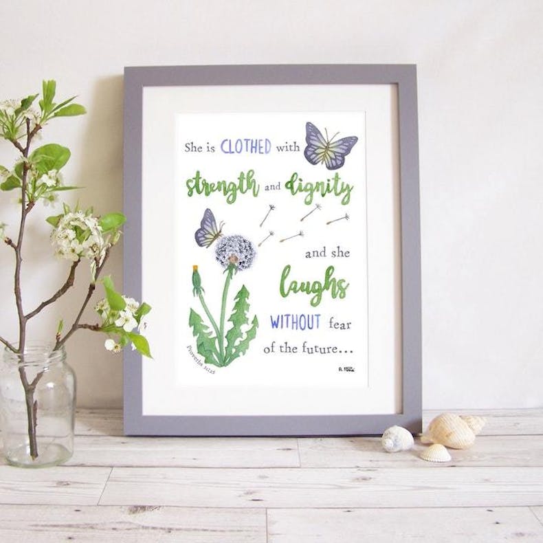 6 Strength And Dignity Print Alice And The Mustard Seed