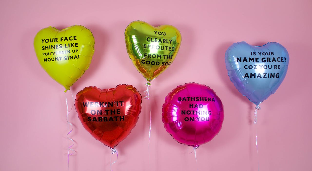 Christian Chat Up Lines - Bible Compliment Balloons