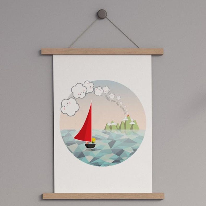 Sea Voyage Christian Artwork Wonderfully Made Cheerfully Given