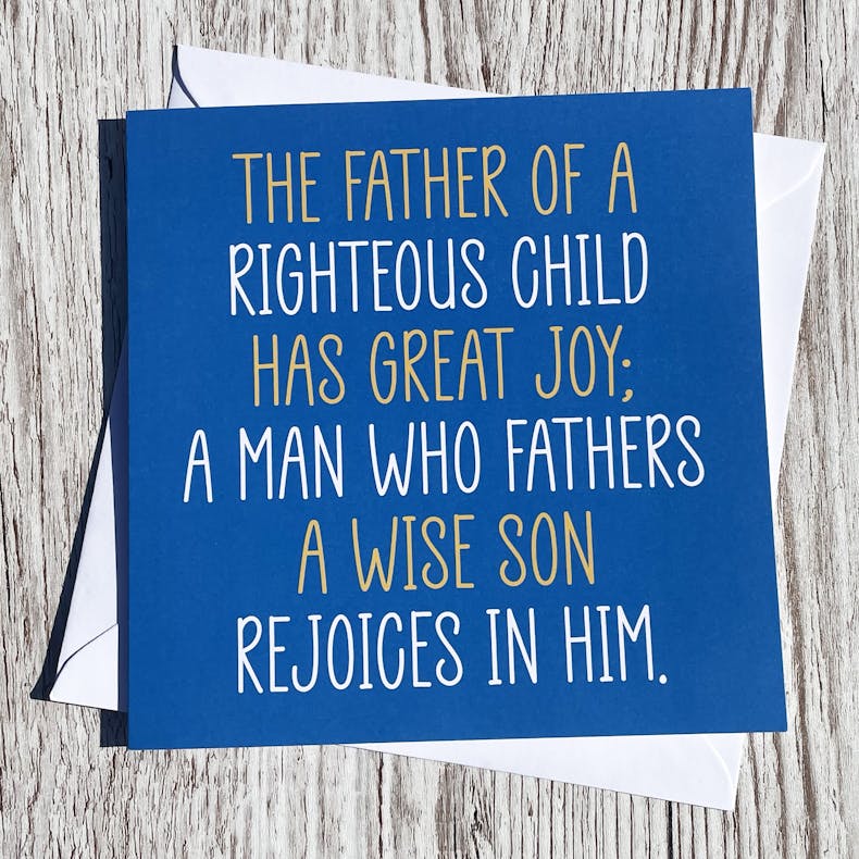 Righteous Child Christian Fathers Day Card by Alimoo Designs at Cheerfully Given