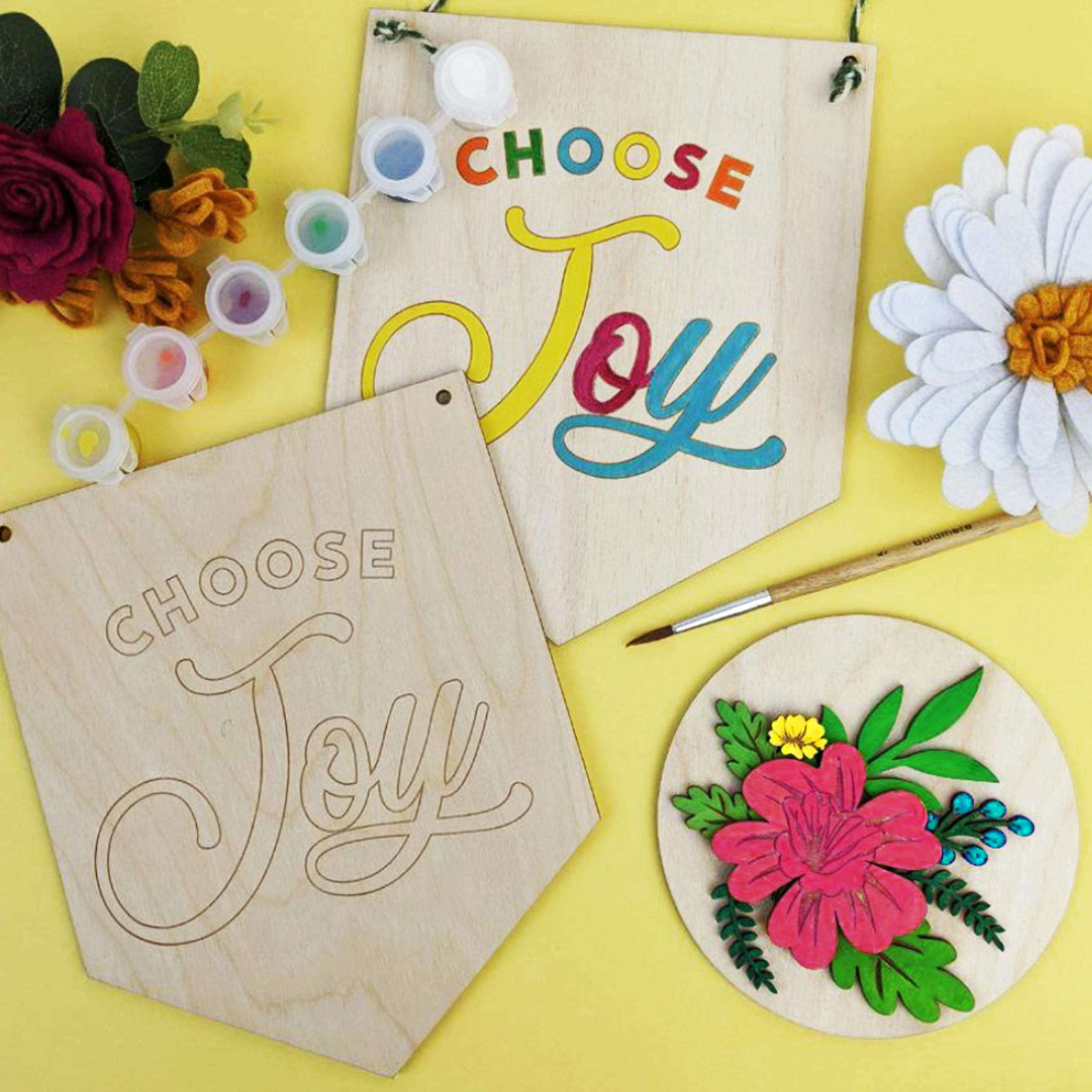 Choose Joy | Christian Craft Kit by Birch and Tides @ Cheerfully Given