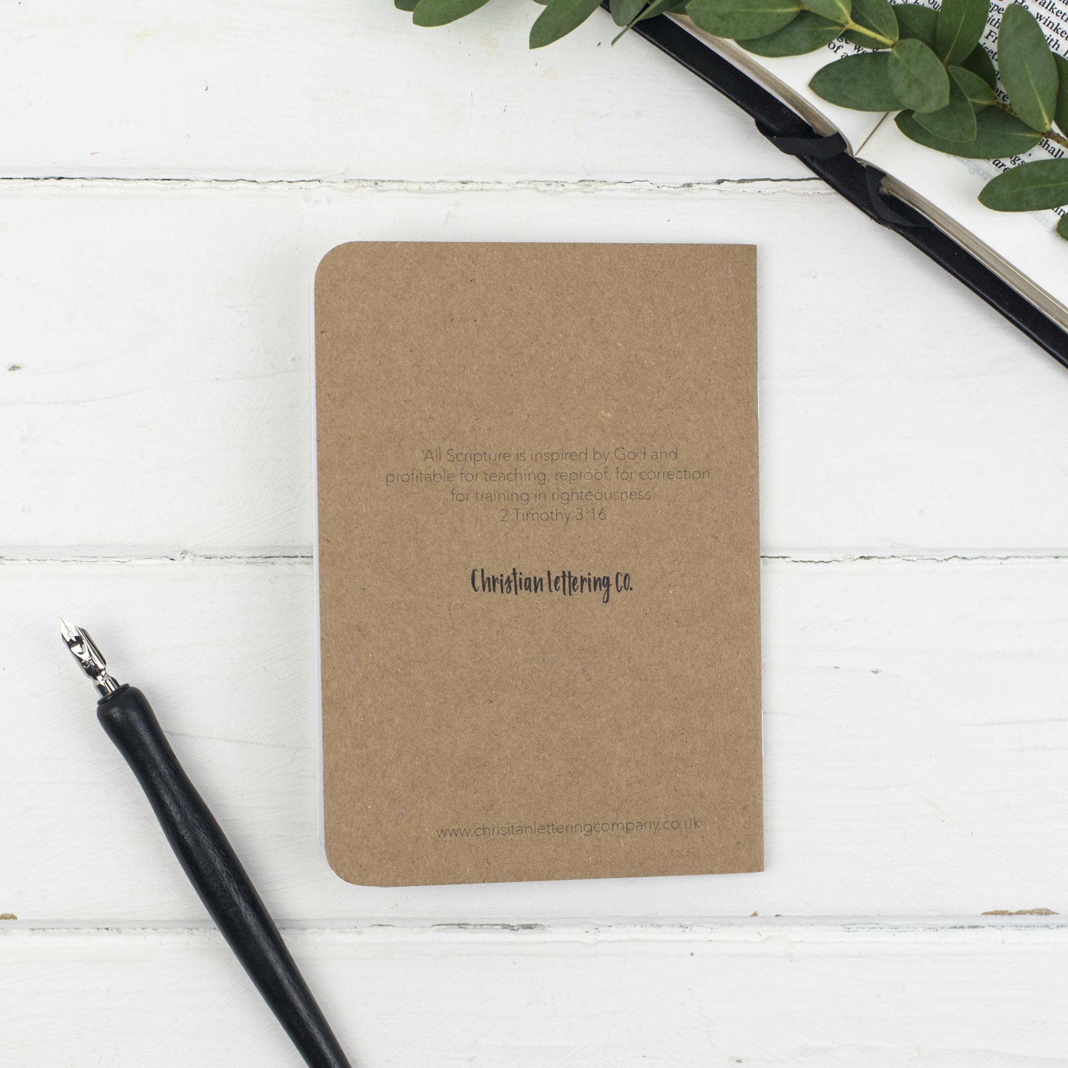 Back of Mini Prayer Journal - Christian Lettering Company