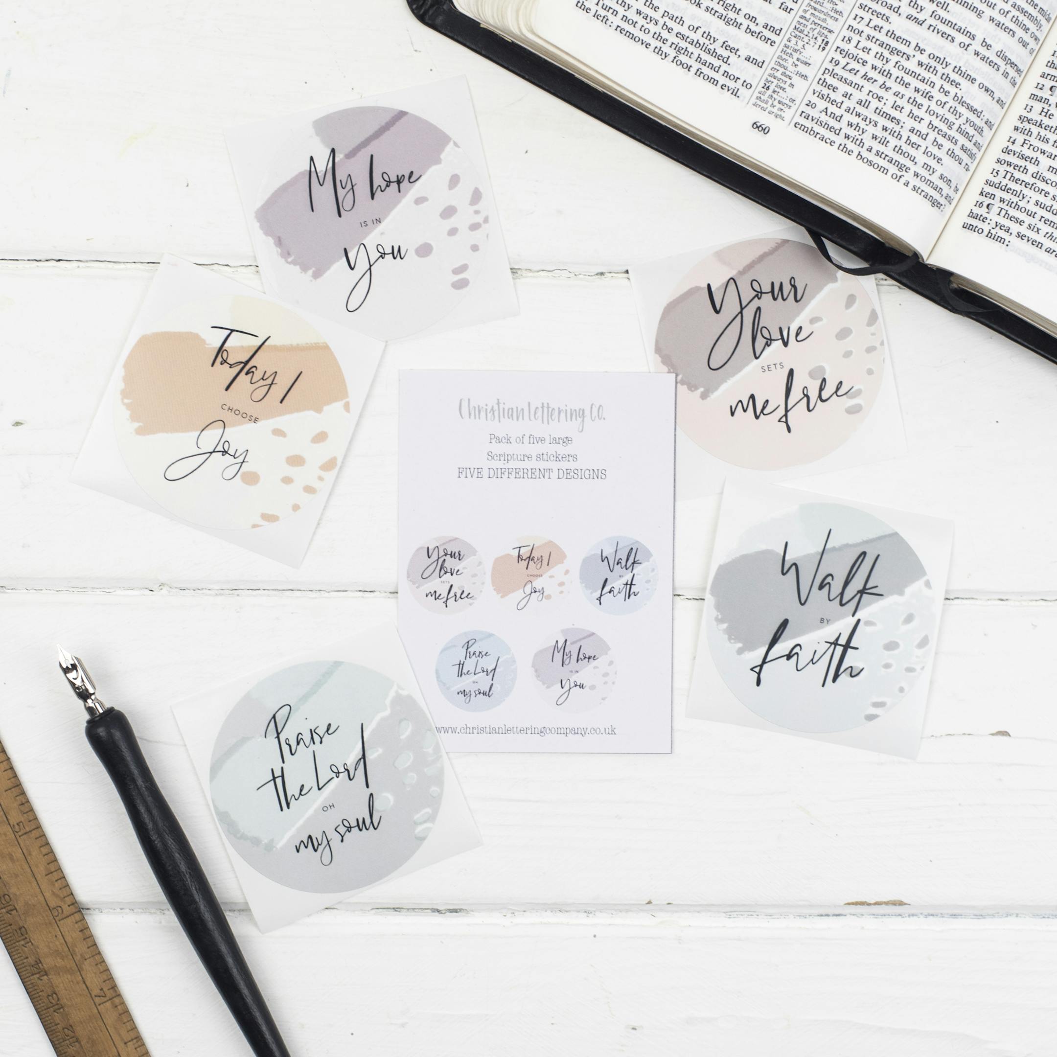 Bible Journal Stickers - Christian Lettering Company