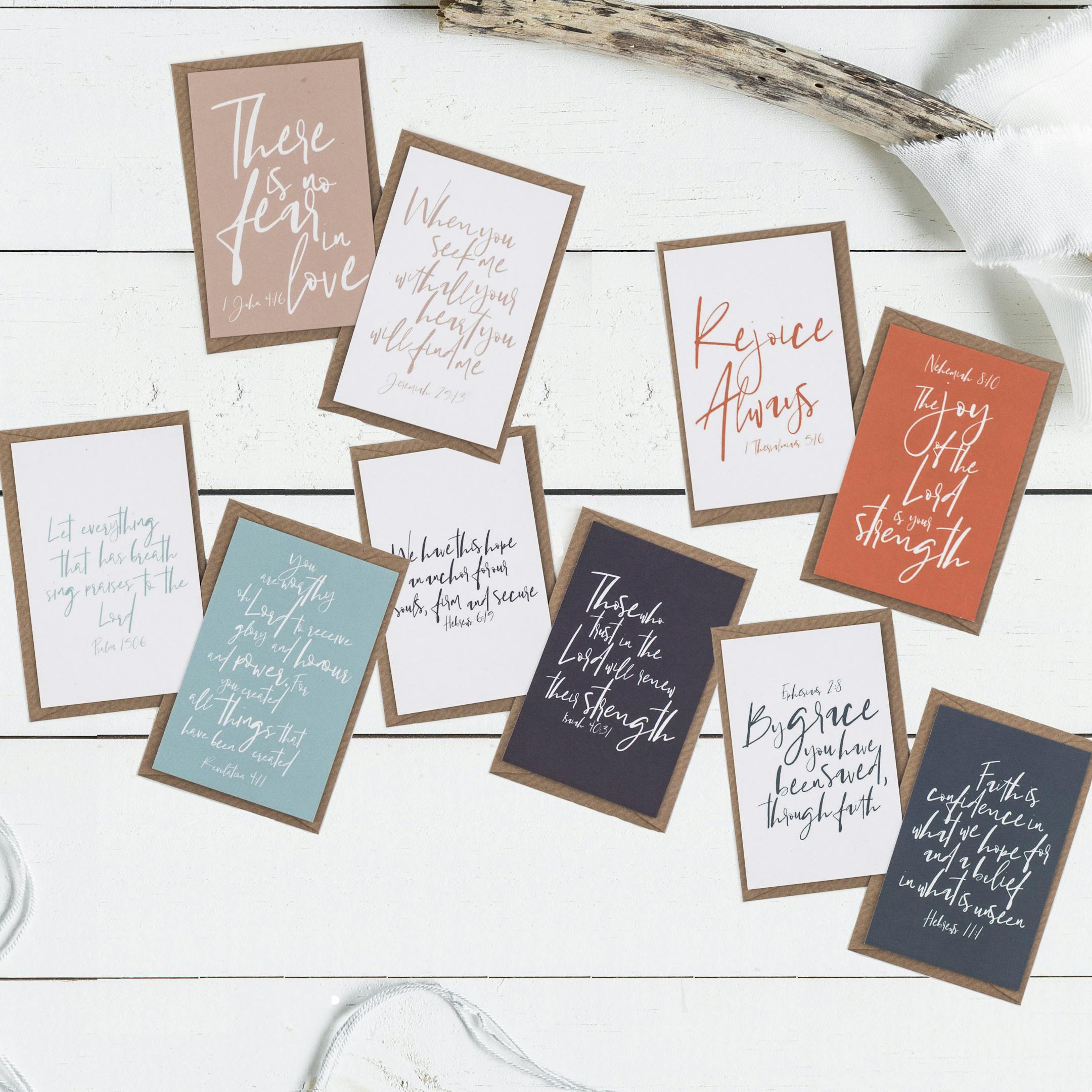 Contemporary Mini Scripture Cards - Christian Lettering Company