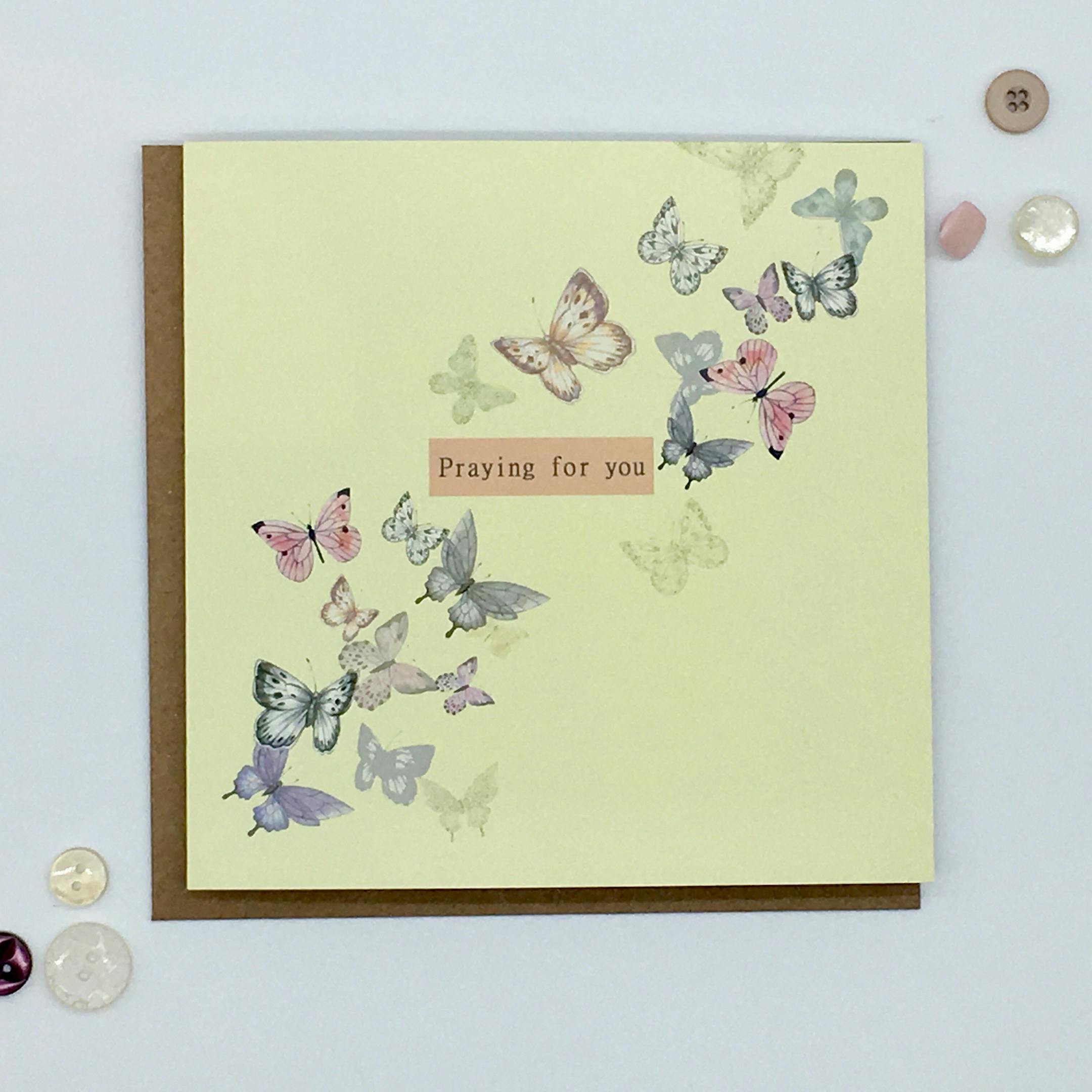 Praying For You Card - Philippians 4:7 - Forget-Me-Not Christian Cards