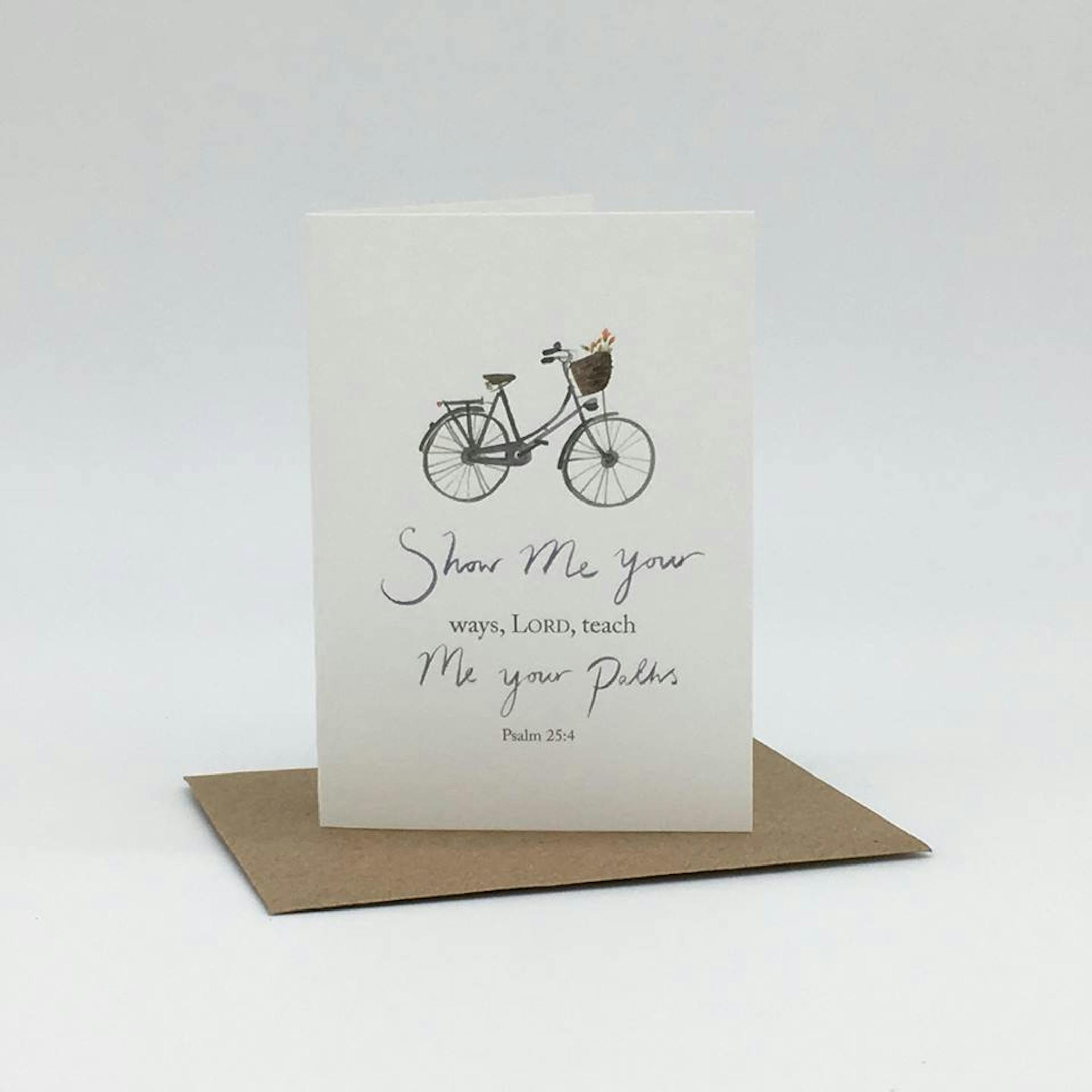'Teach Me' Mini Card - Psalm 25:4 - Forget-Me-Not Christian Cards