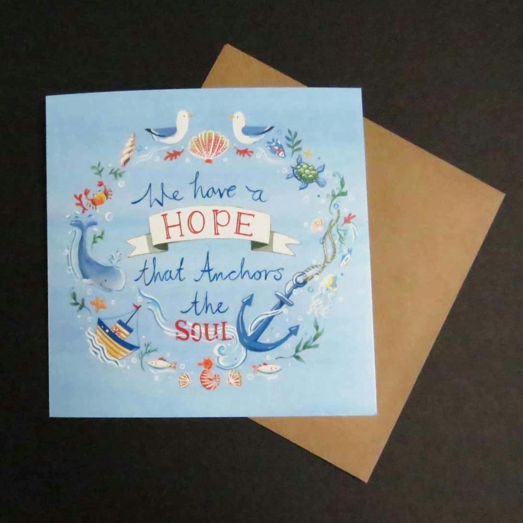 We Have A Hope As An Anchor - Hebrews 6:19 Card - Forget-Me-Not Christian Cards