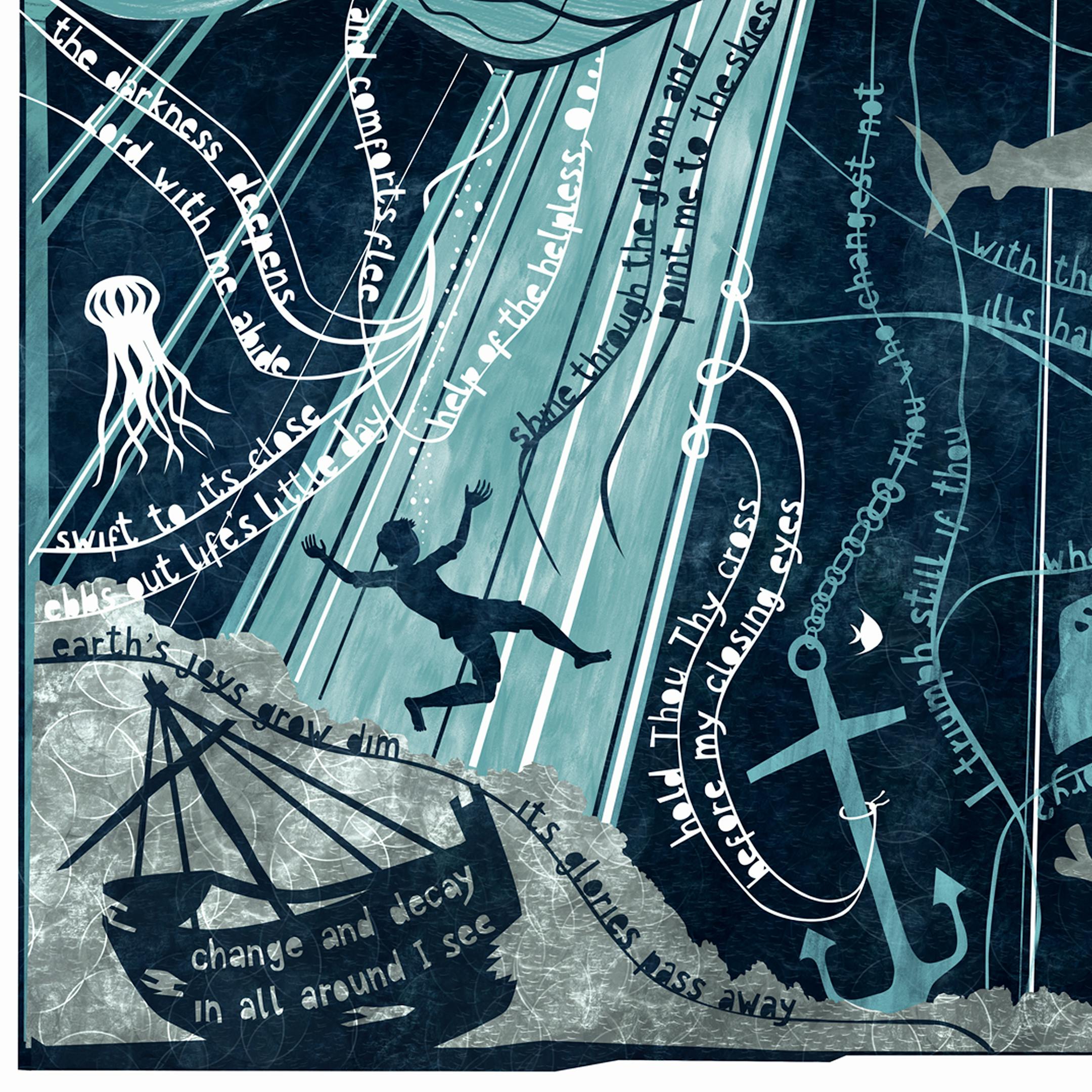 Hymn Print - Abide With Me - Frog and Gnome