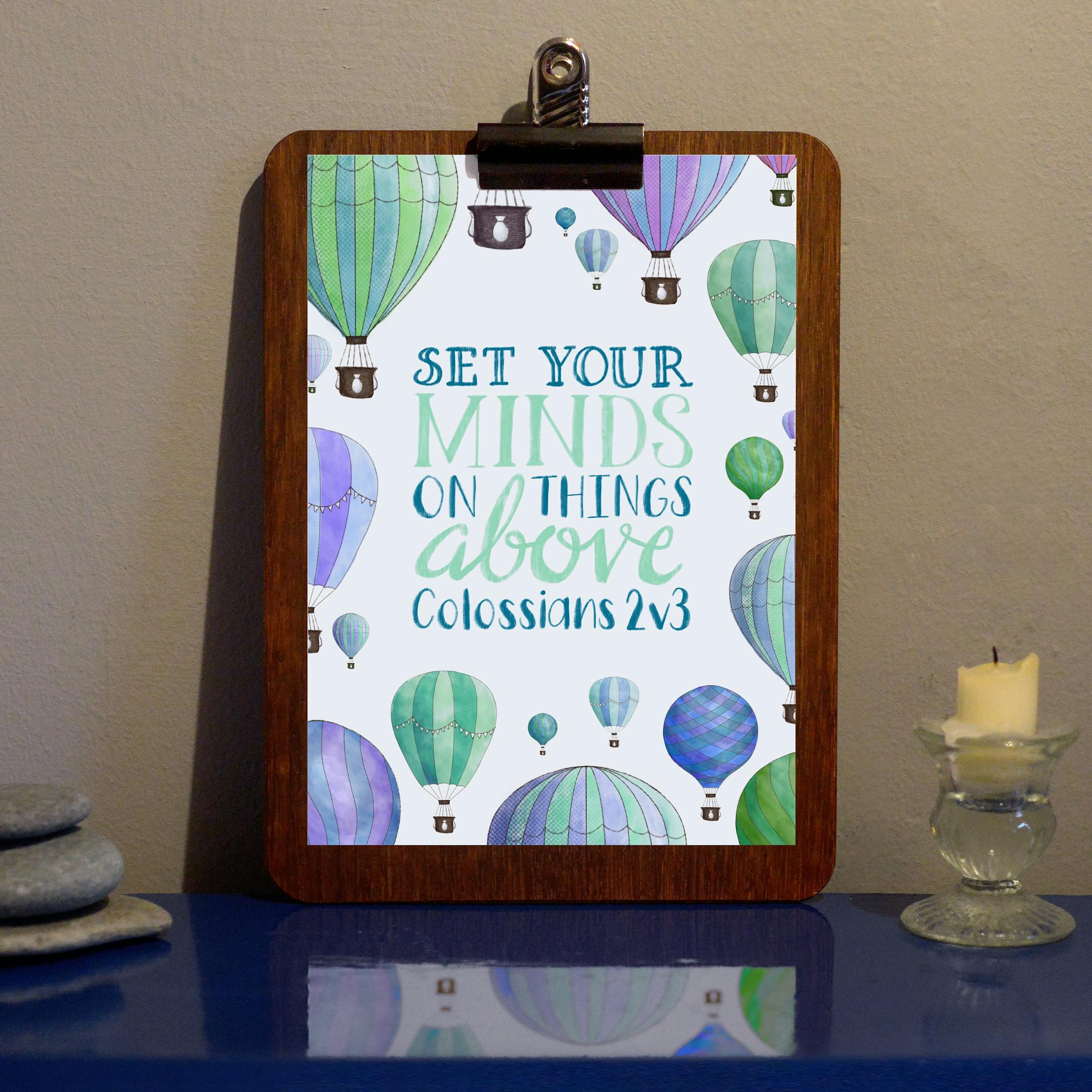 Set Your Minds Print - Colossians 2v3