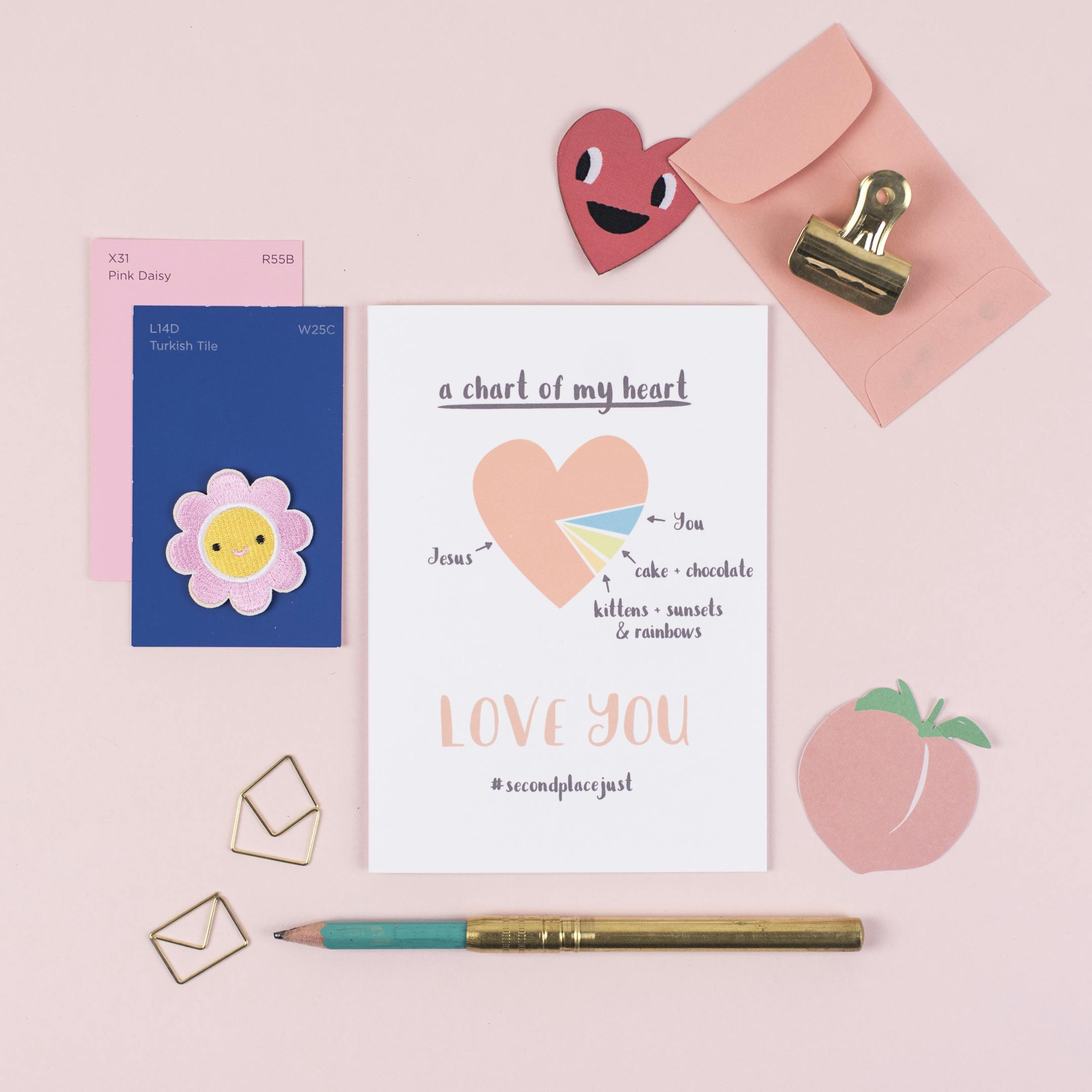 Things I Love Valentines Card - Frog and Gnome