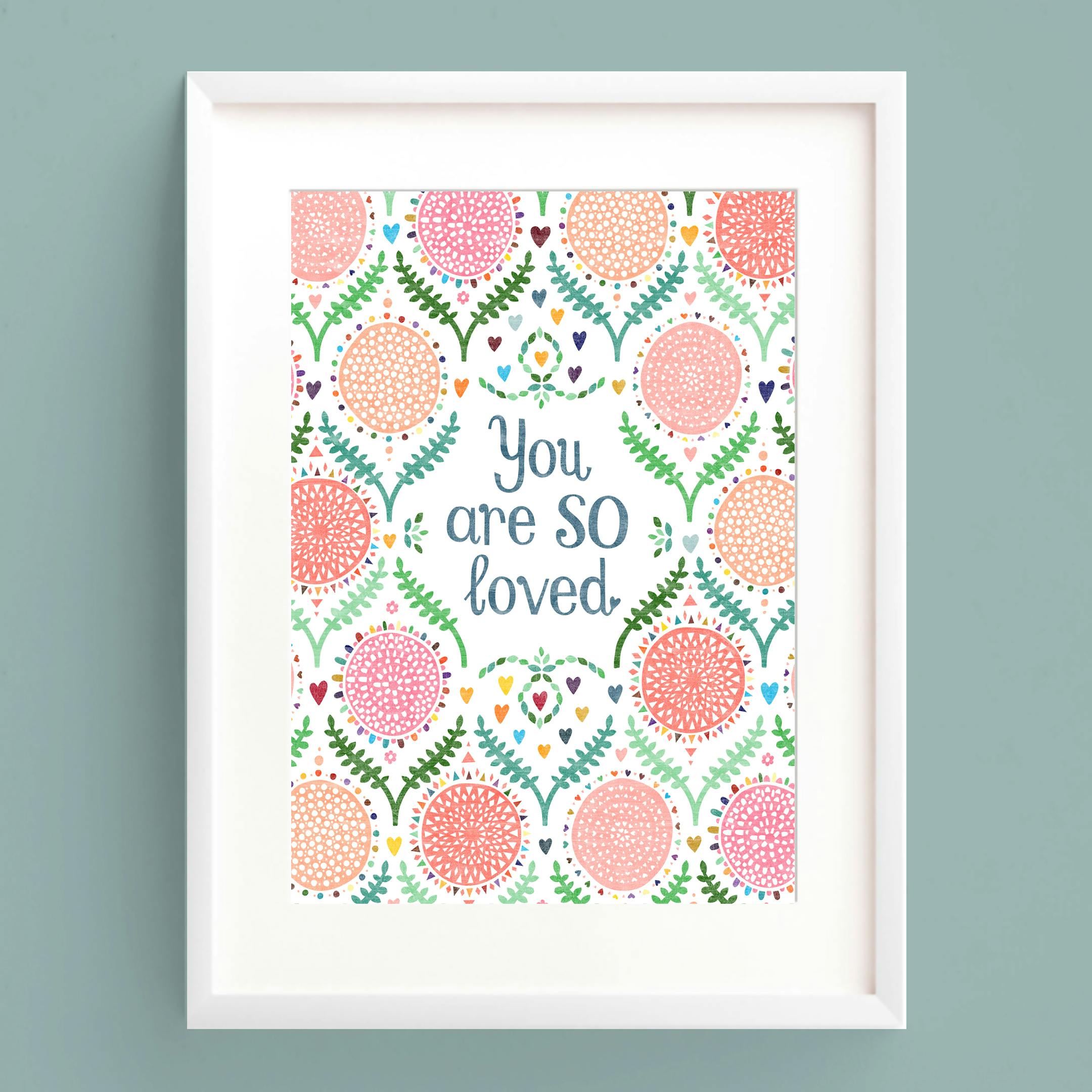 You Are So Loved A5 Print - Frog and Gnome