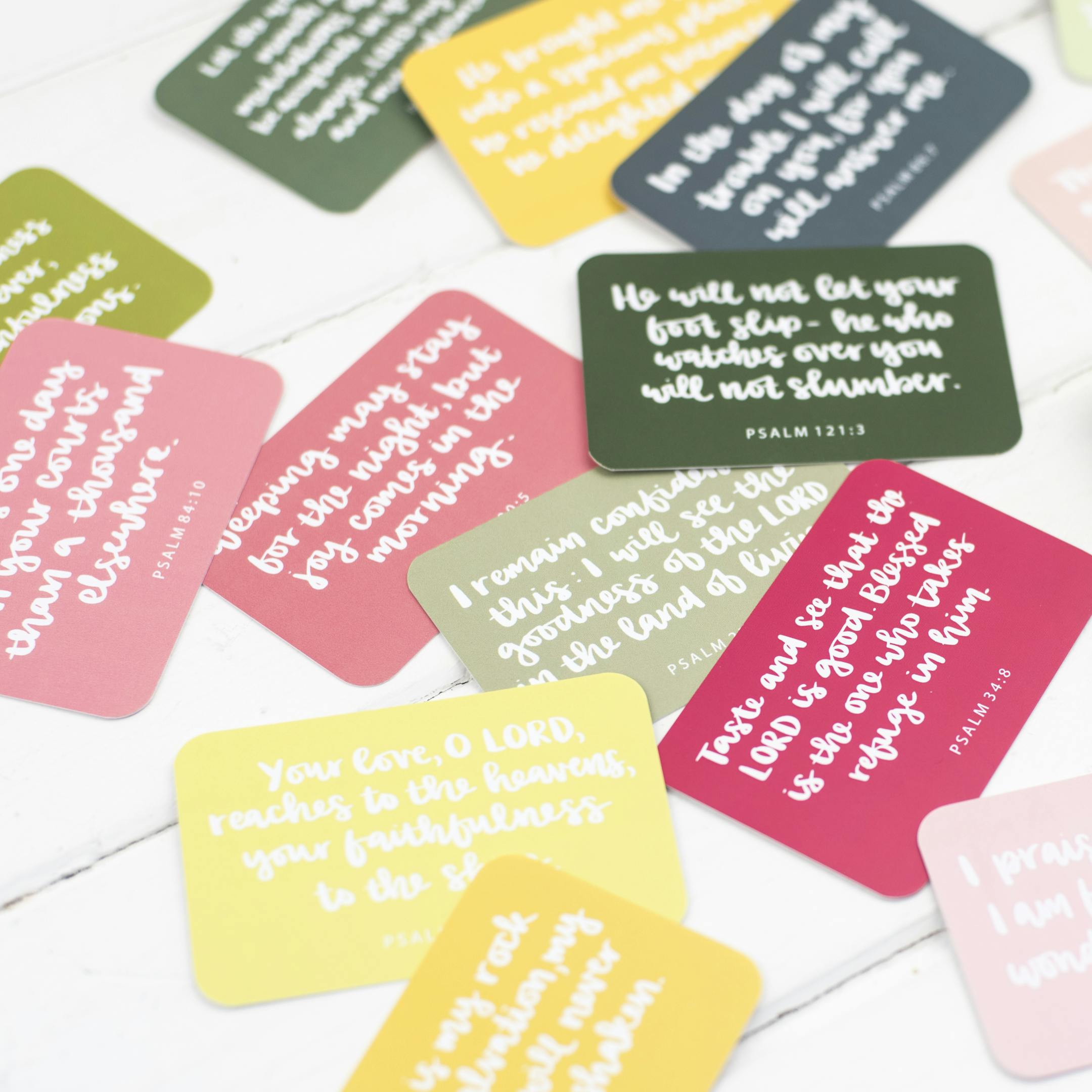 15 Hand lettered scripture cards - Hope and Ginger