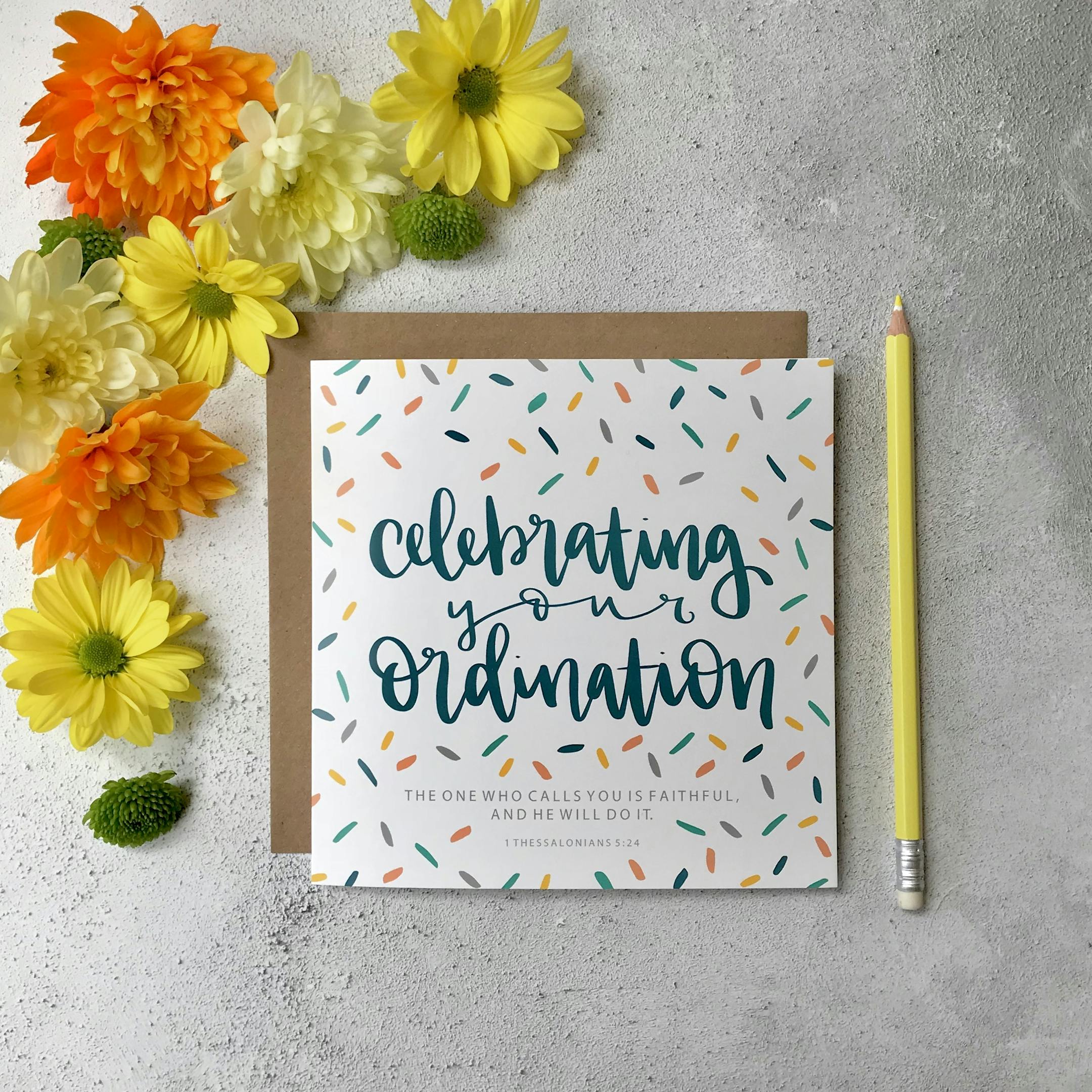 The One Who Calls You Is Faithful - Ordination Greeting Card - Hope and Ginger