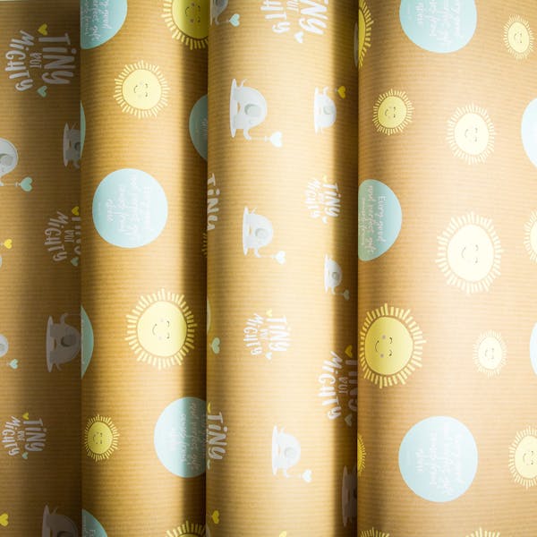 Brown kraft paper with prints | Christian Wrapping Paper