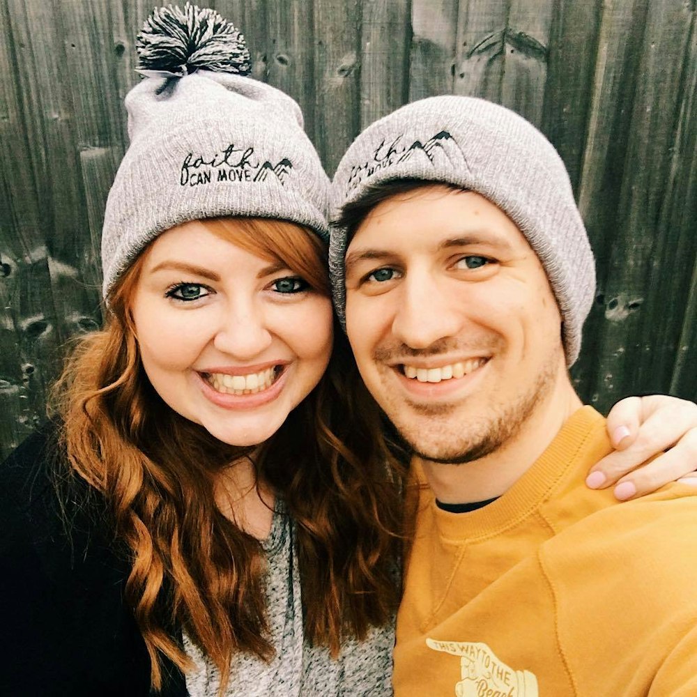 Izzy & Pop wearing faith hats | Cheerfully Given