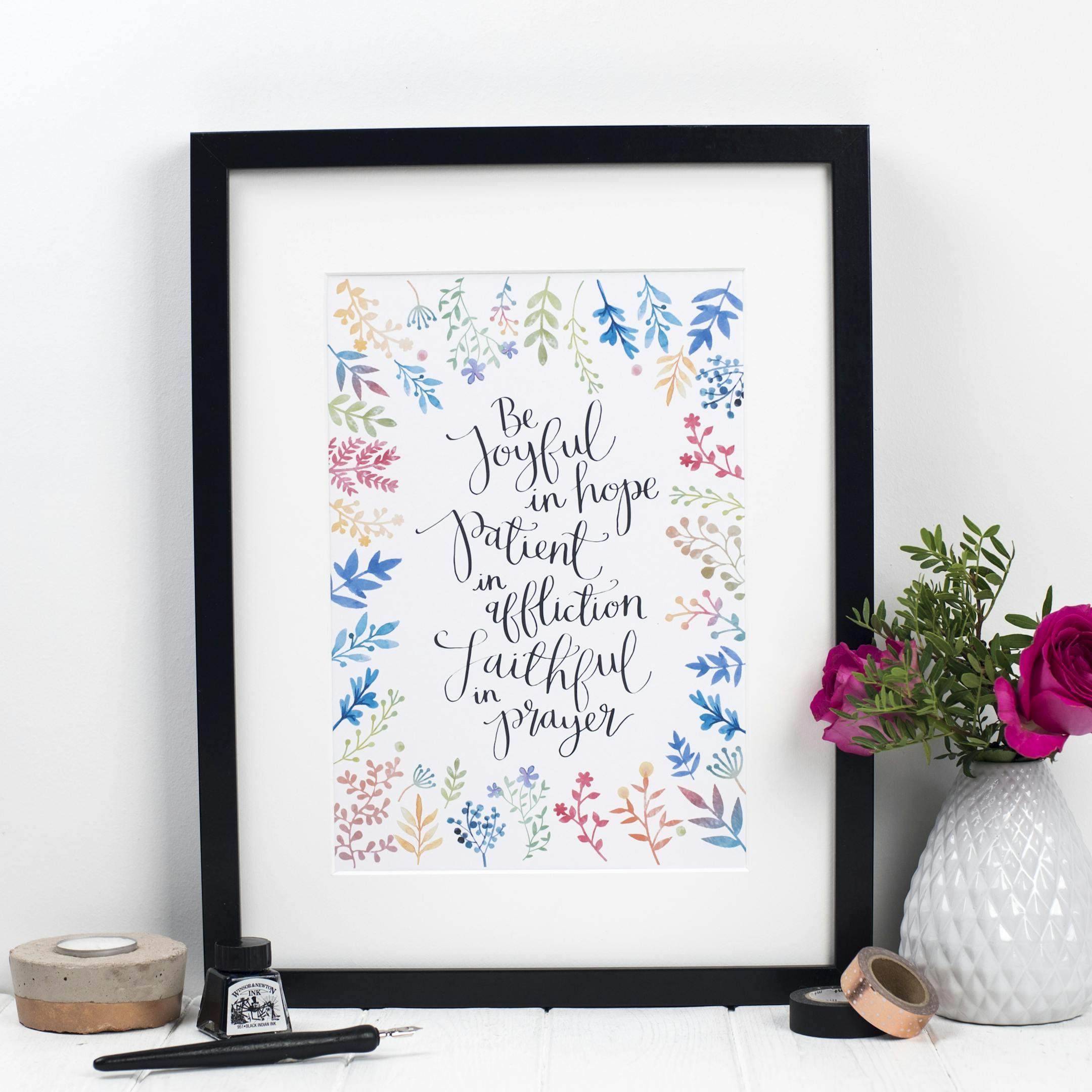 Be Joyful in Hope Bible Verse Print - Izzy and Pop