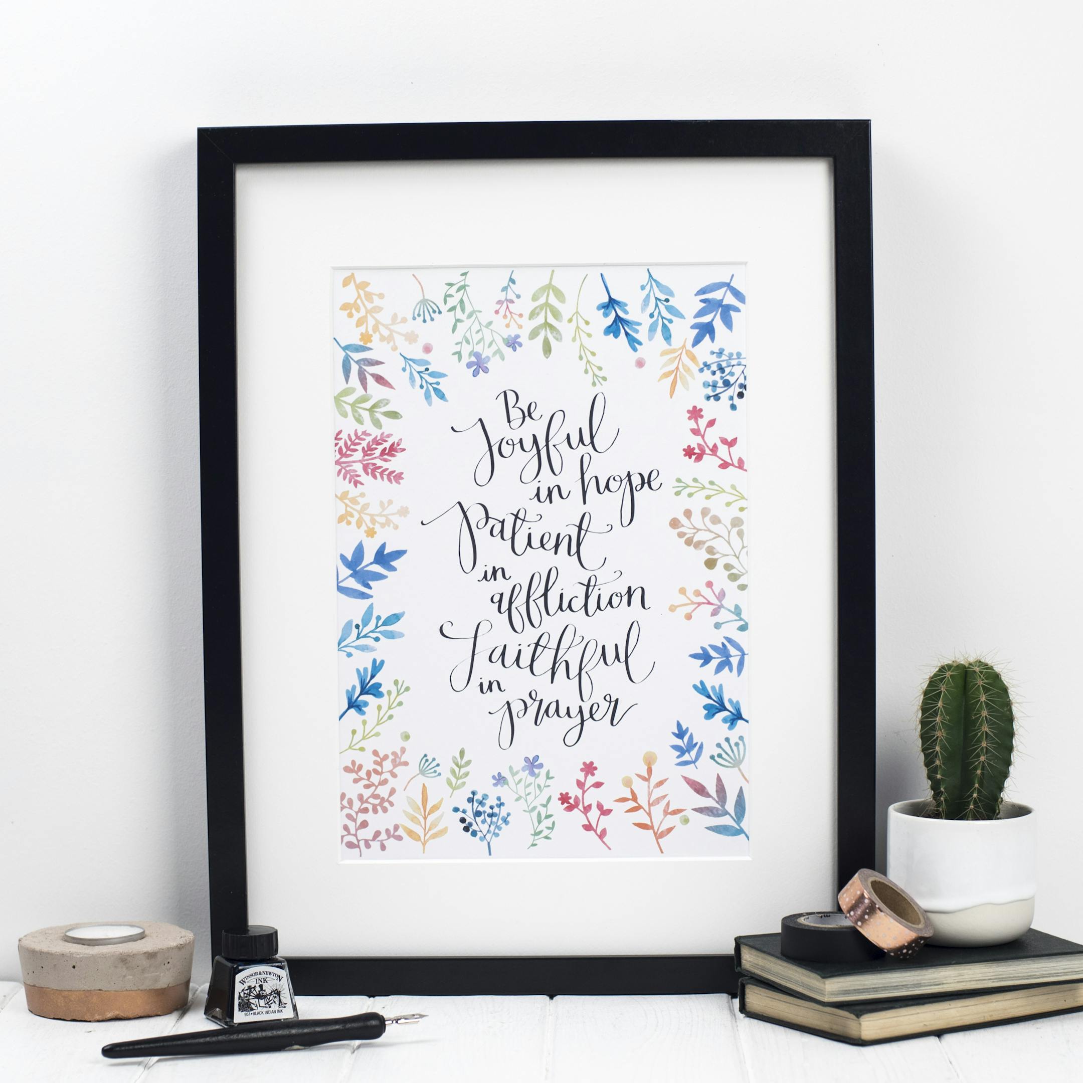 Be Joyful in Hope Print - Romans 12:12