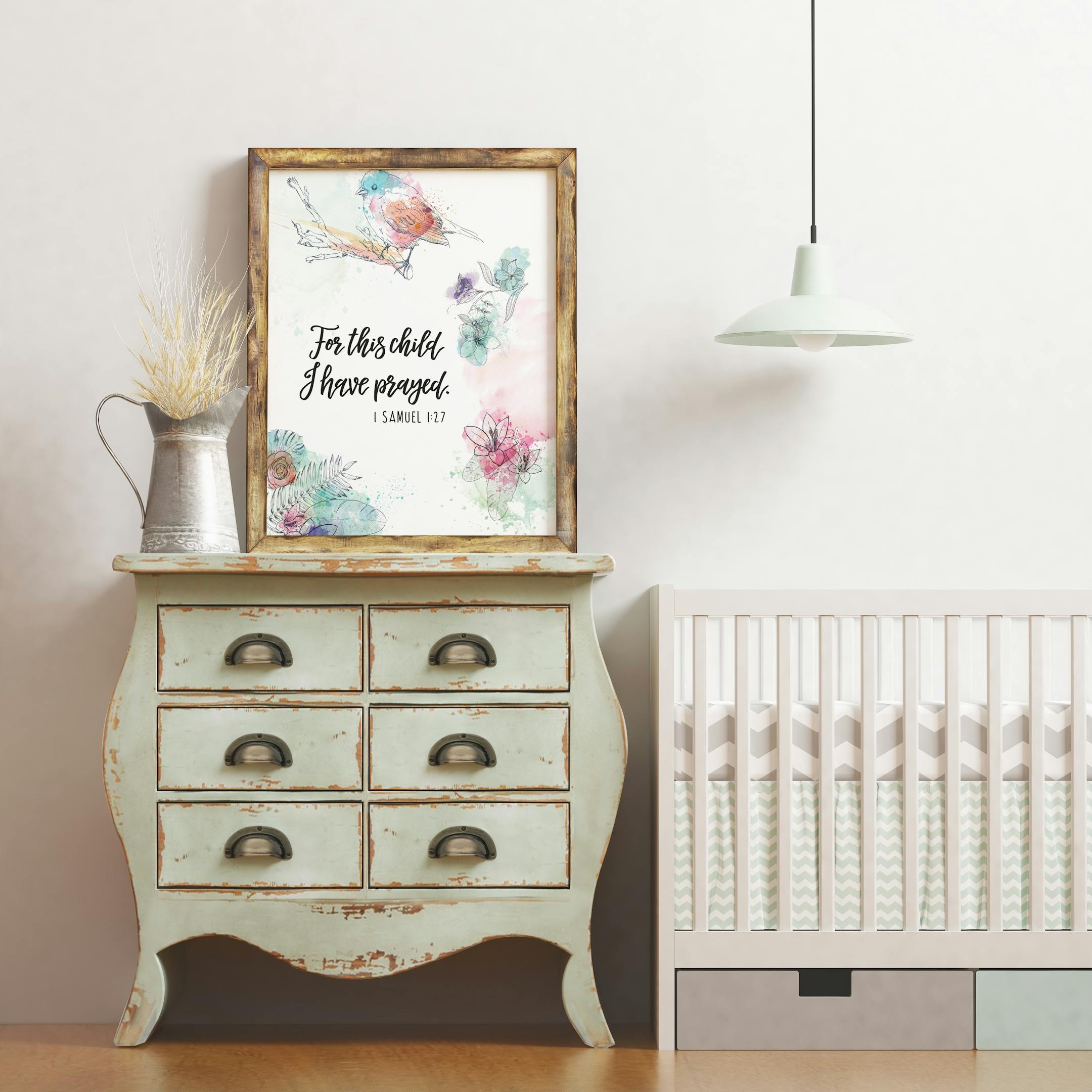 For This Child I Have Prayed - 1 Samuel 1:27 Print - Izzy and Pop