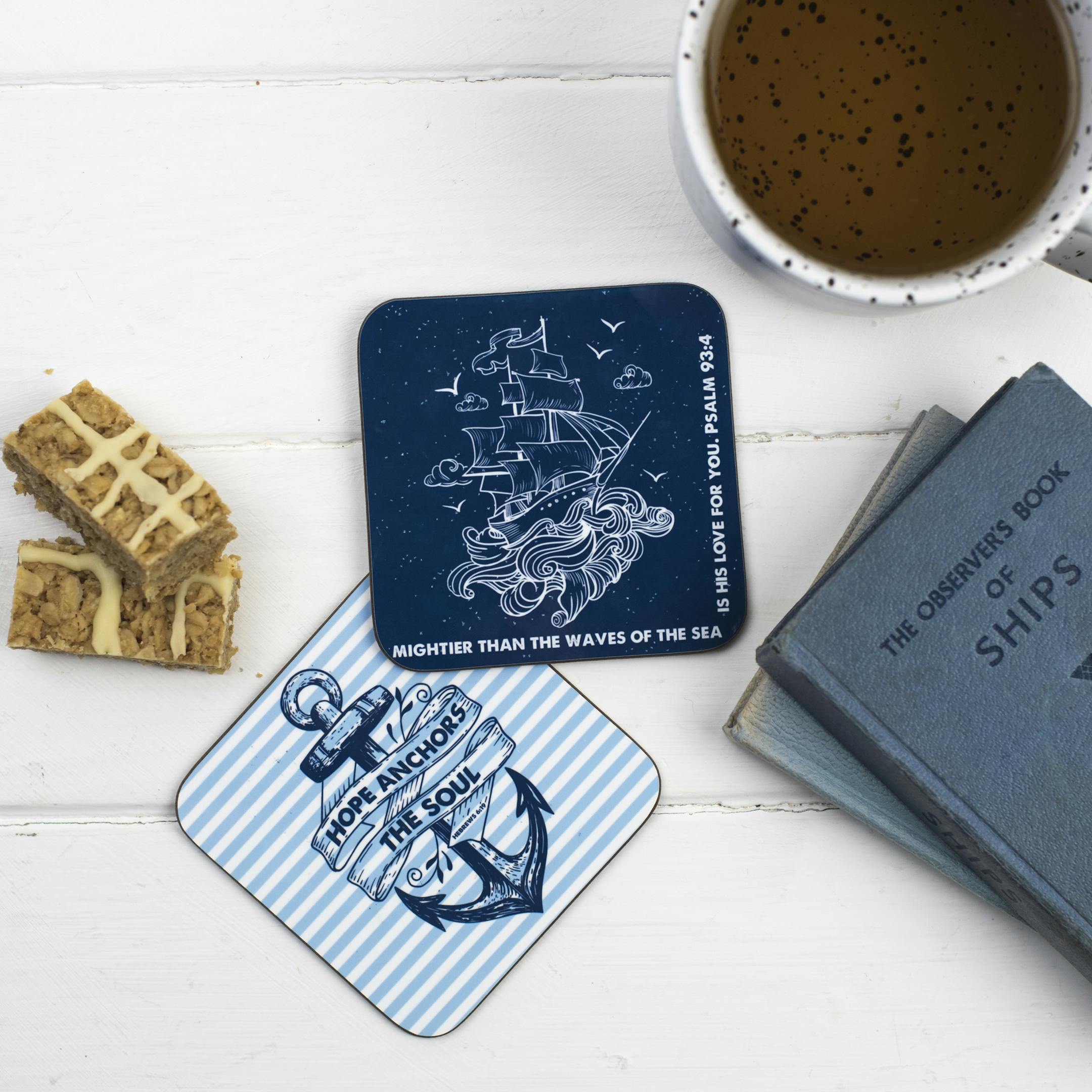 Hope & Faith Coasters - Set of 2 - Izzy and Pop