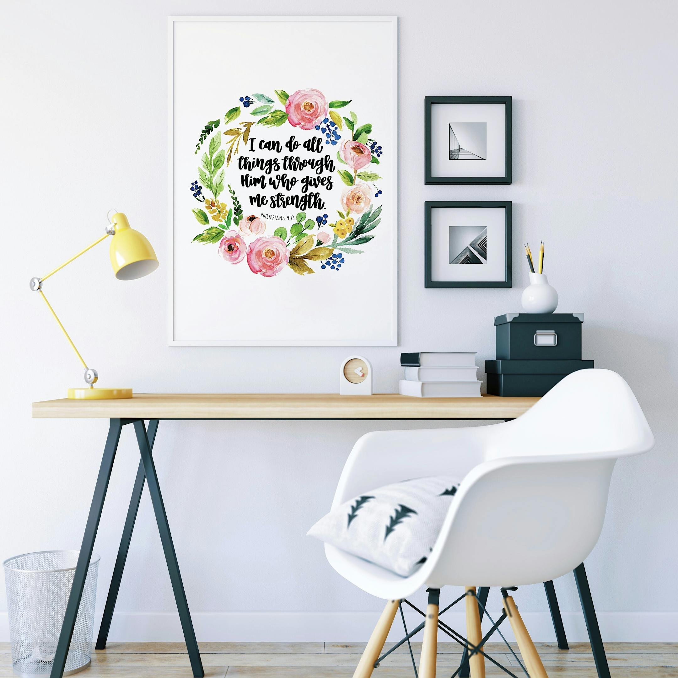 I Can Do All Things - Izzy and Pop Floral Print - Philippians 4:13