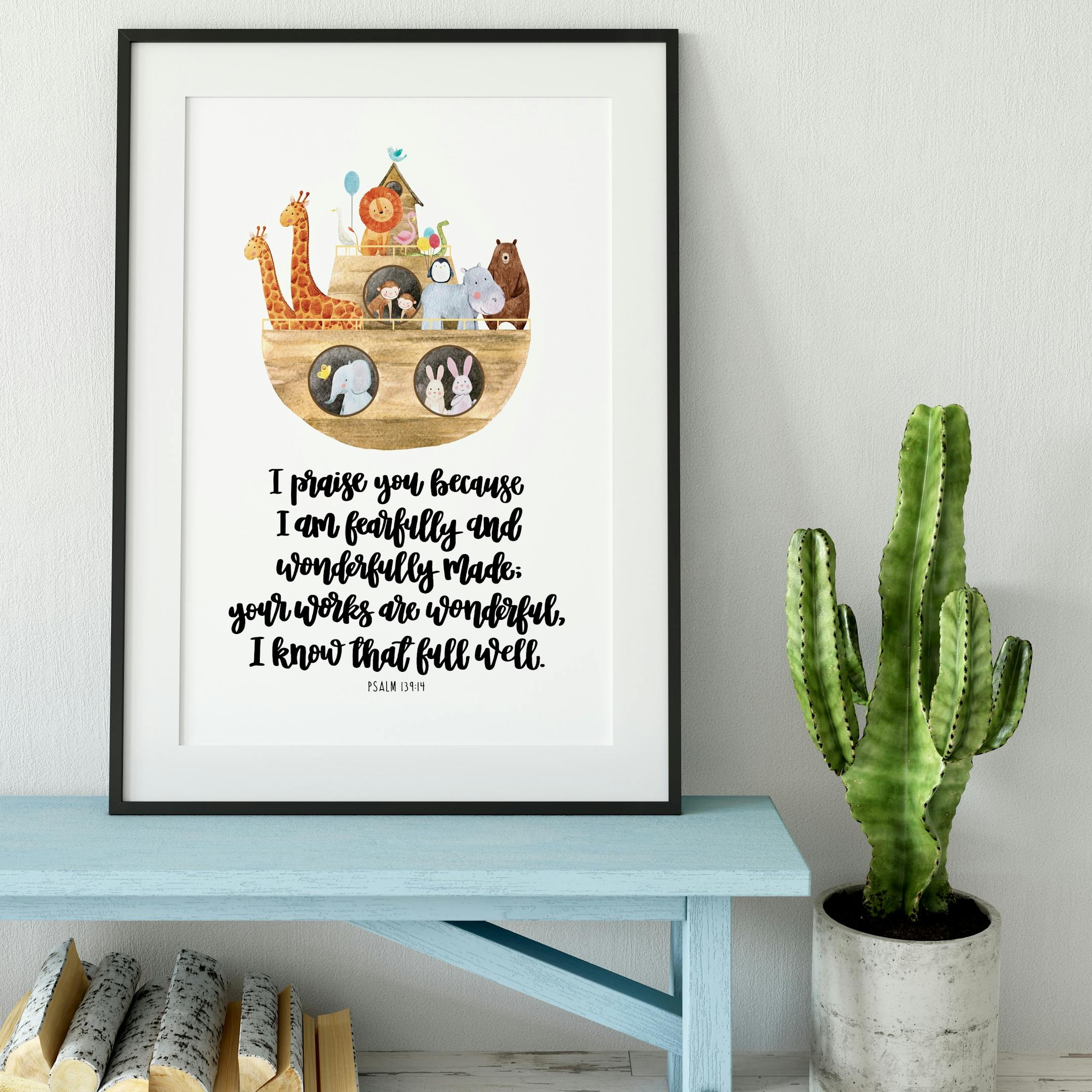 Izzy and Pop Print - I Am Fearfully And Wonderfully Made