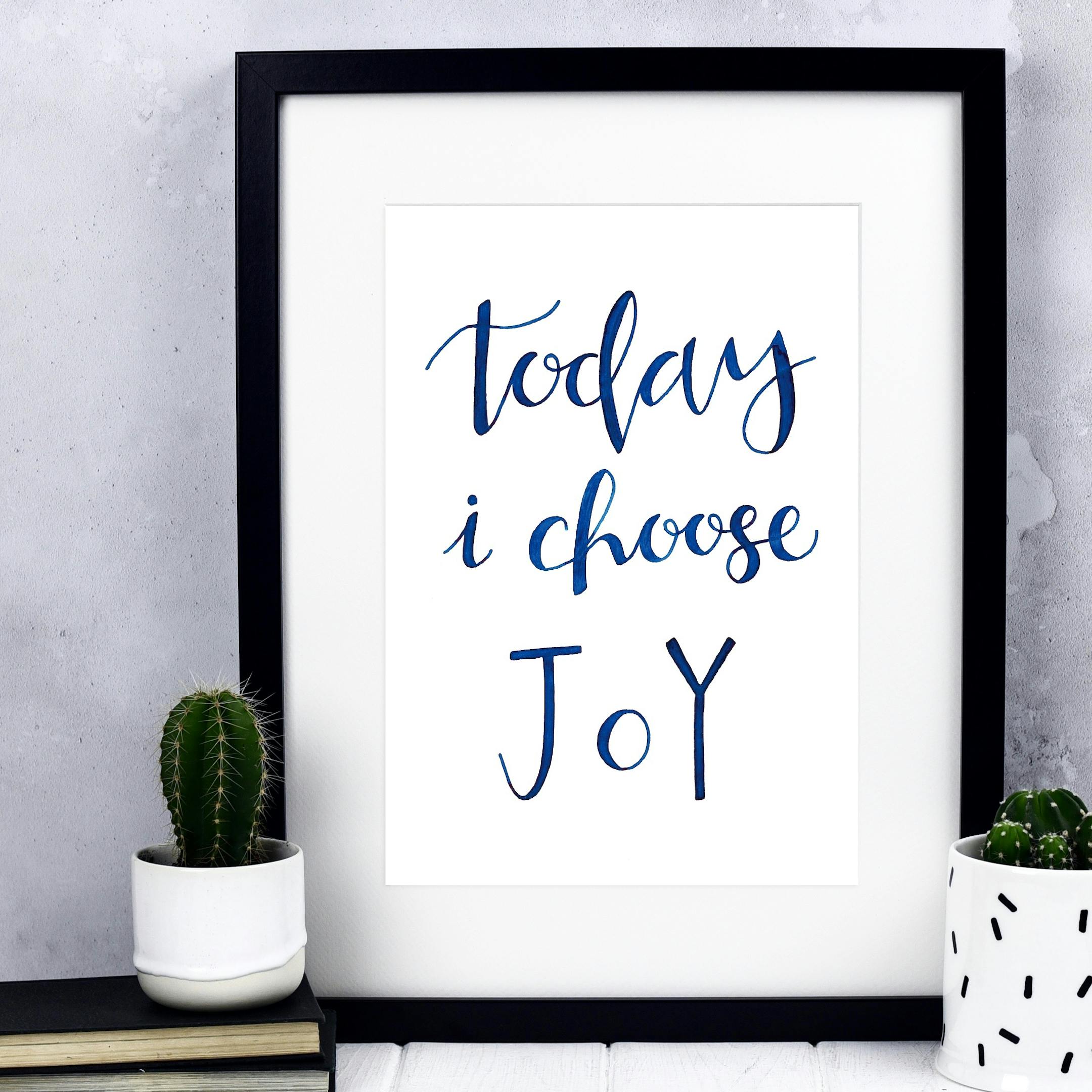 Izzy and Pop Print - Today I Choose Joy