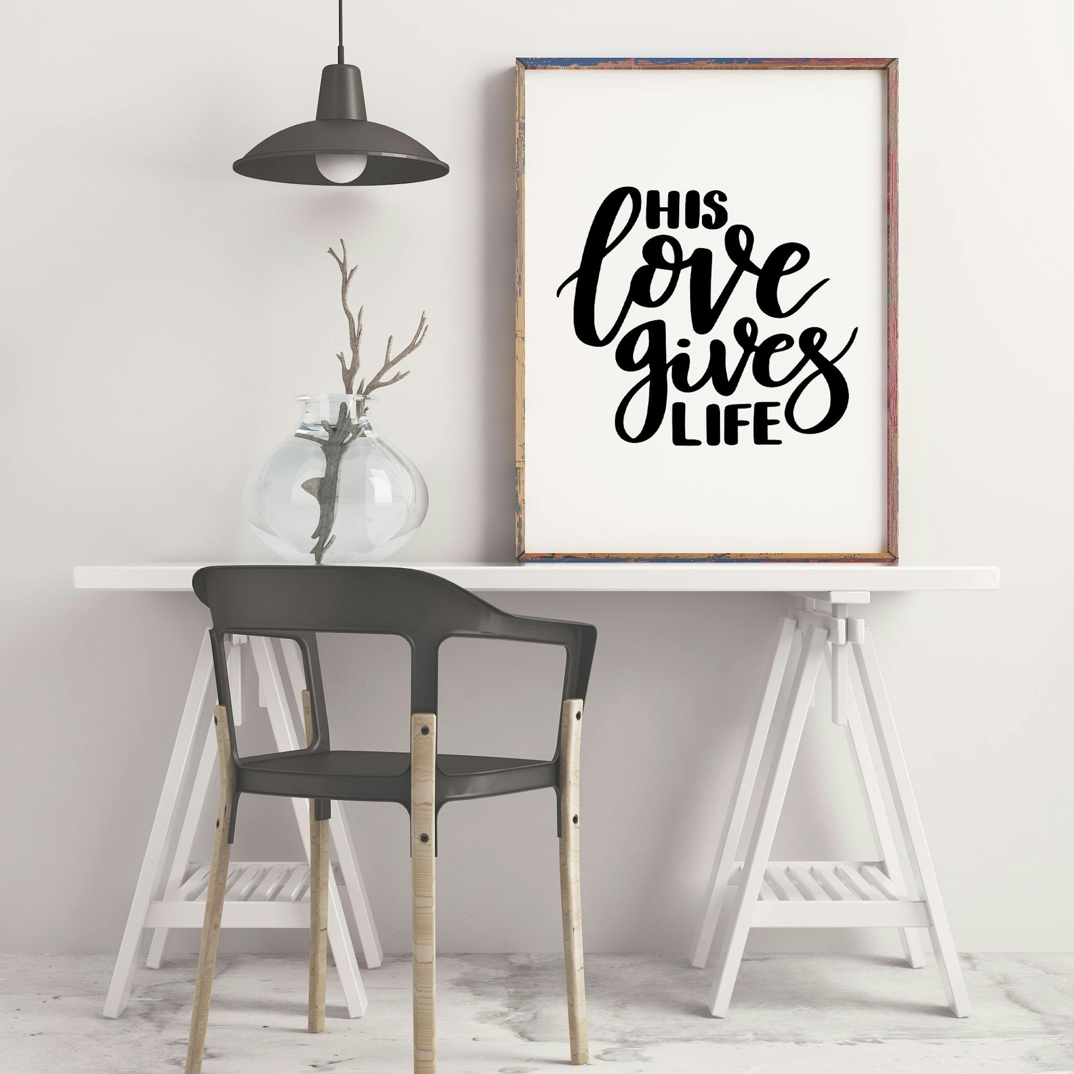 John 10:10 Print - His Love Gives Life - Izzy and Pop