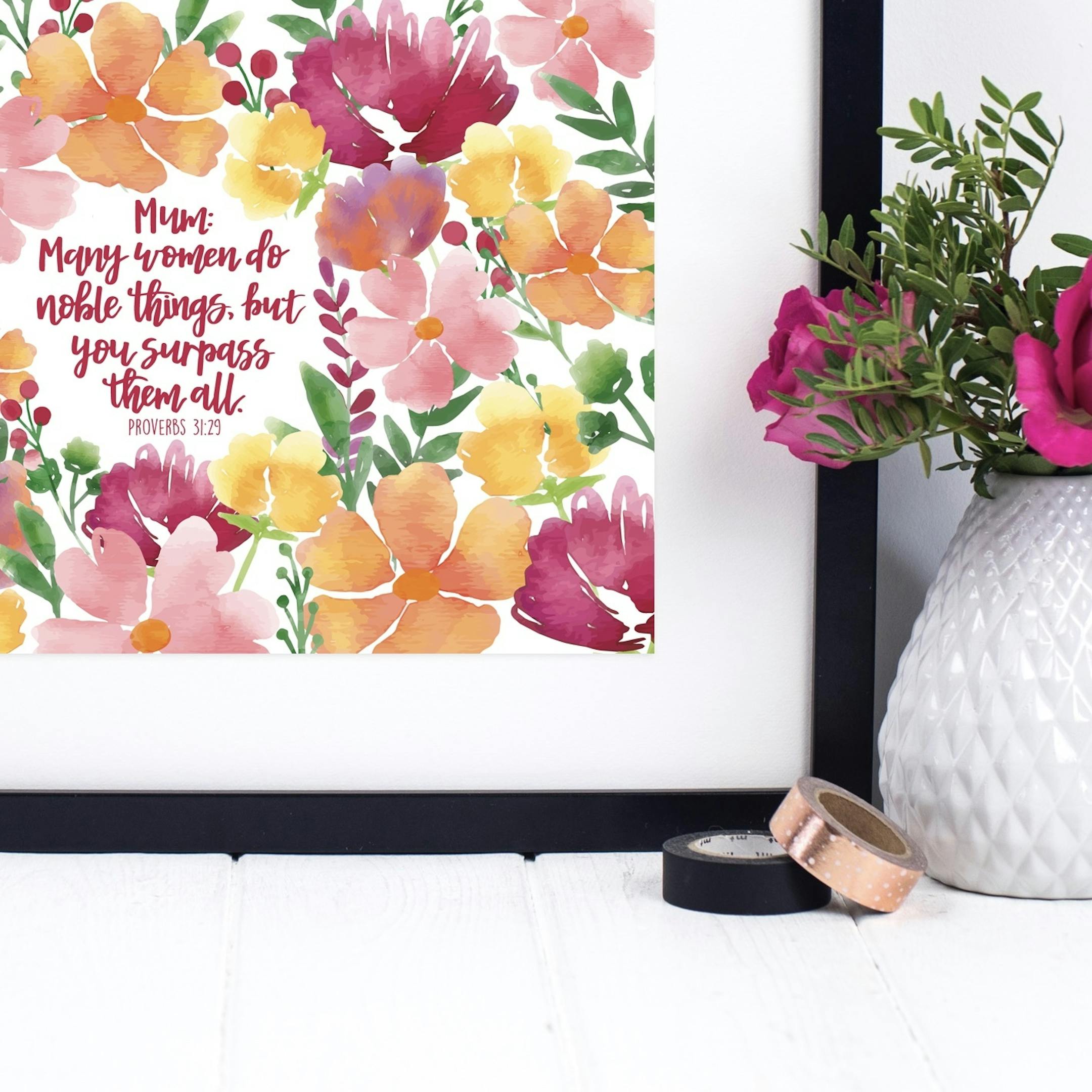 Many Women Do Noble Things Print - Izzy and Pop