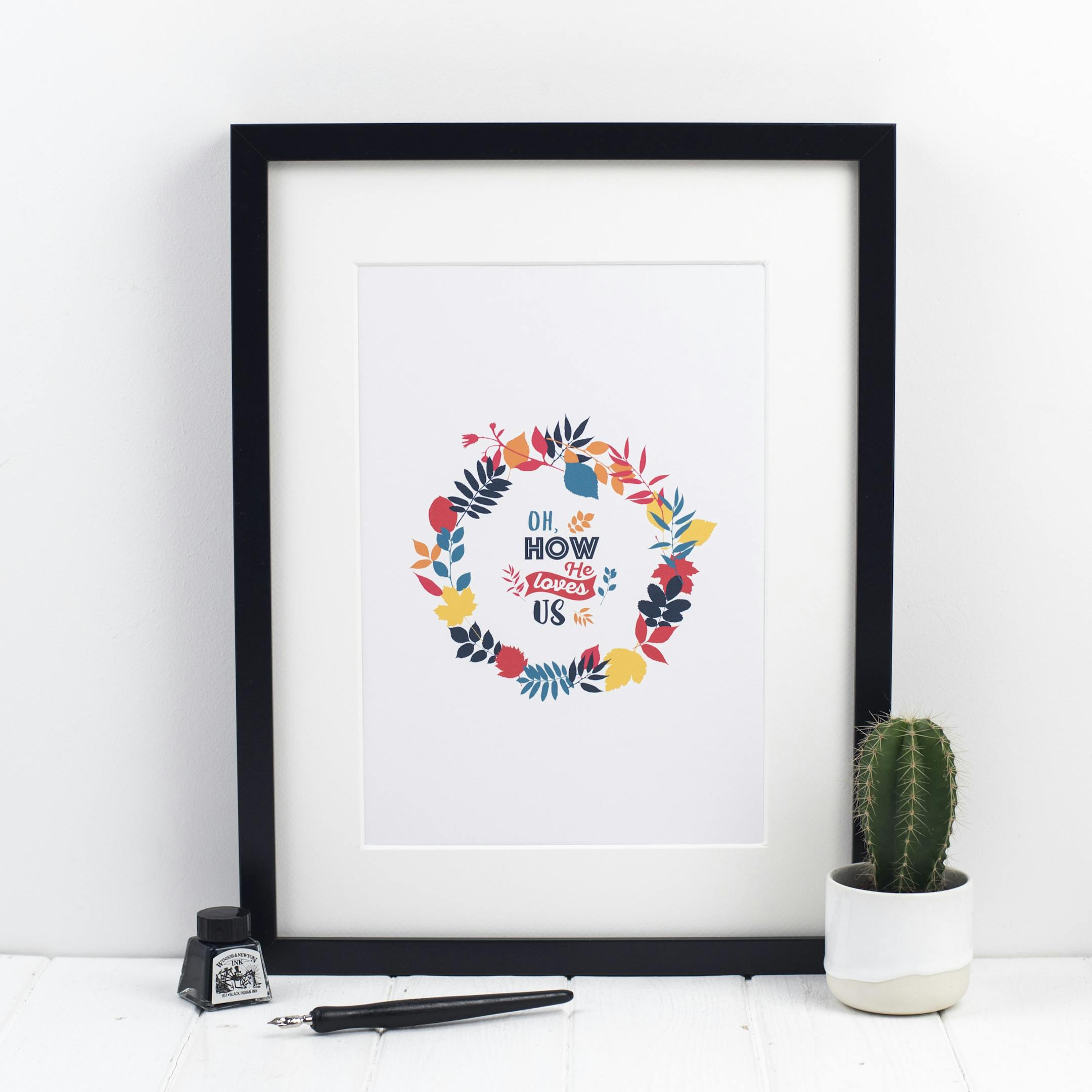 Oh How He Loves Us Print - Izzy and Pop