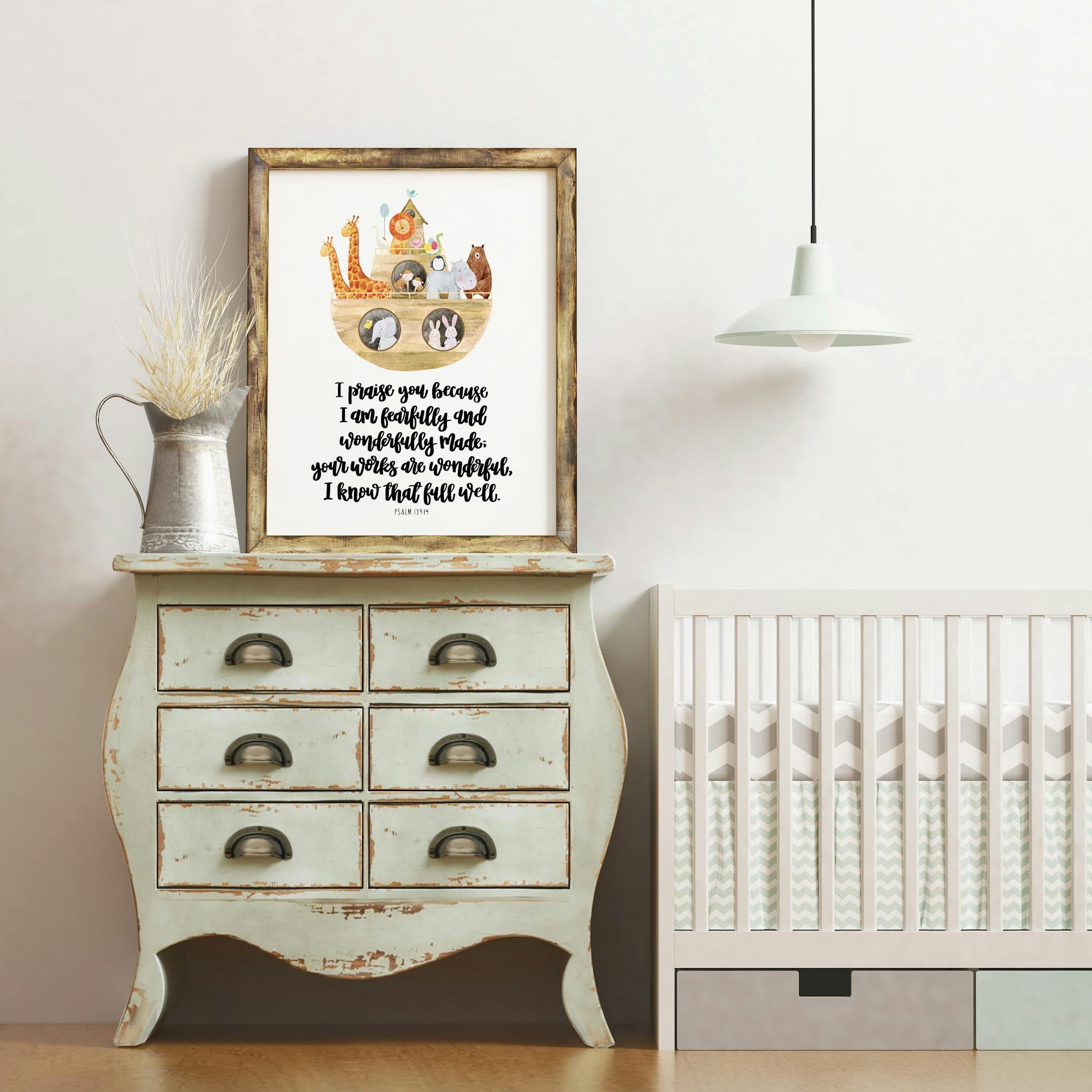 Psalm 139:14 Print by Izzy and Pop - I Am Fearfully And Wonderfully Made