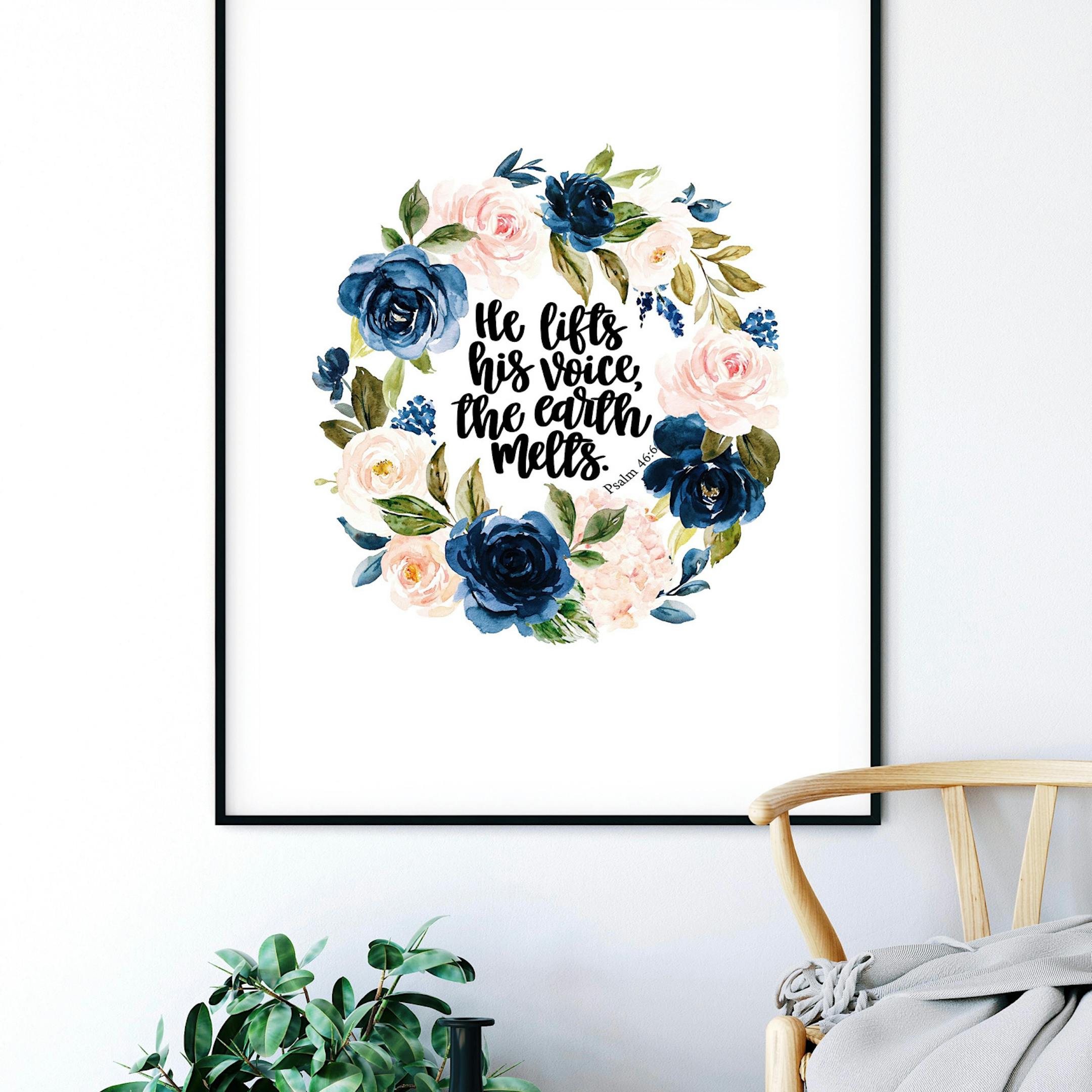Psalm 46:6 Print - Izzy & Pop