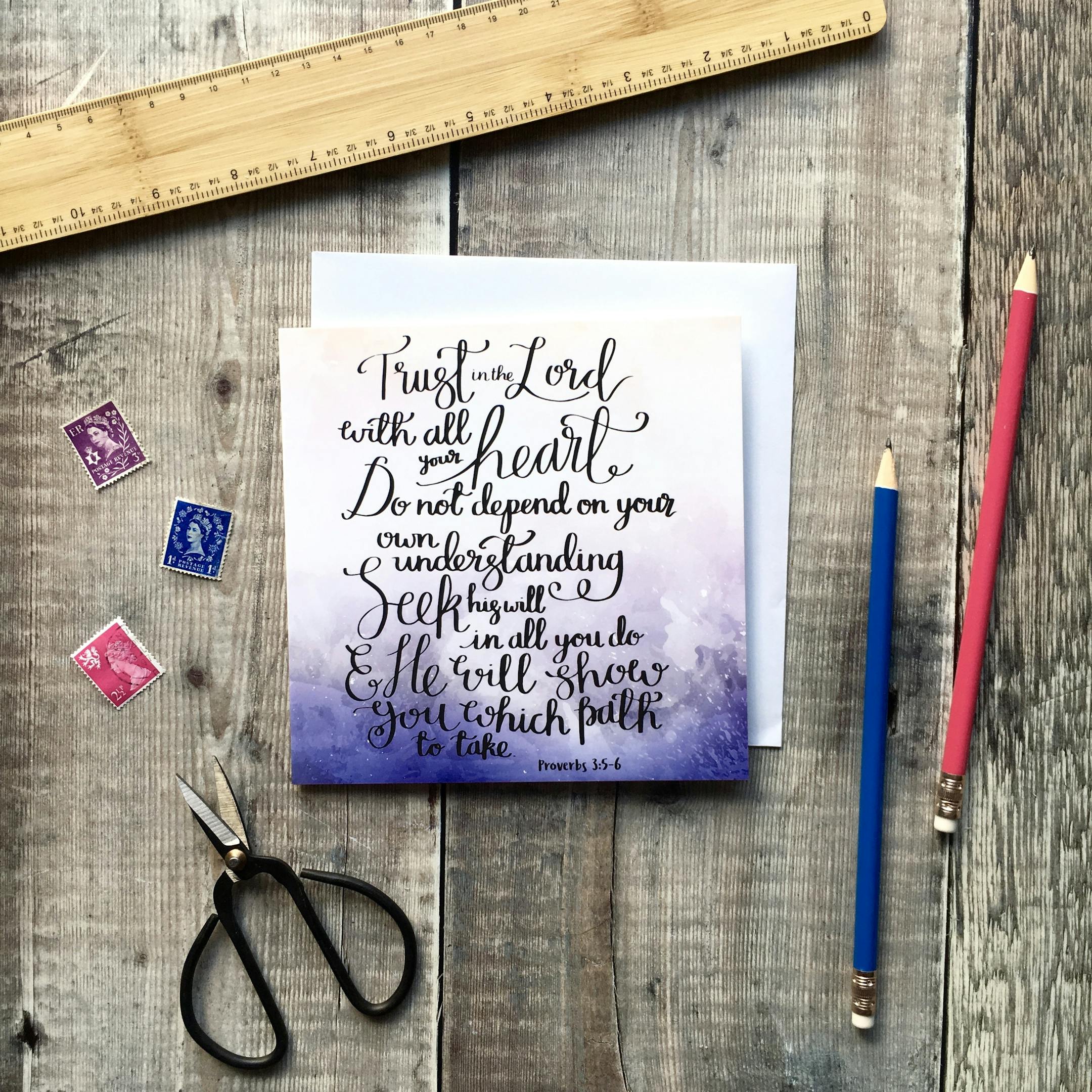 Trust in the Lord Card - Izzy and Pop