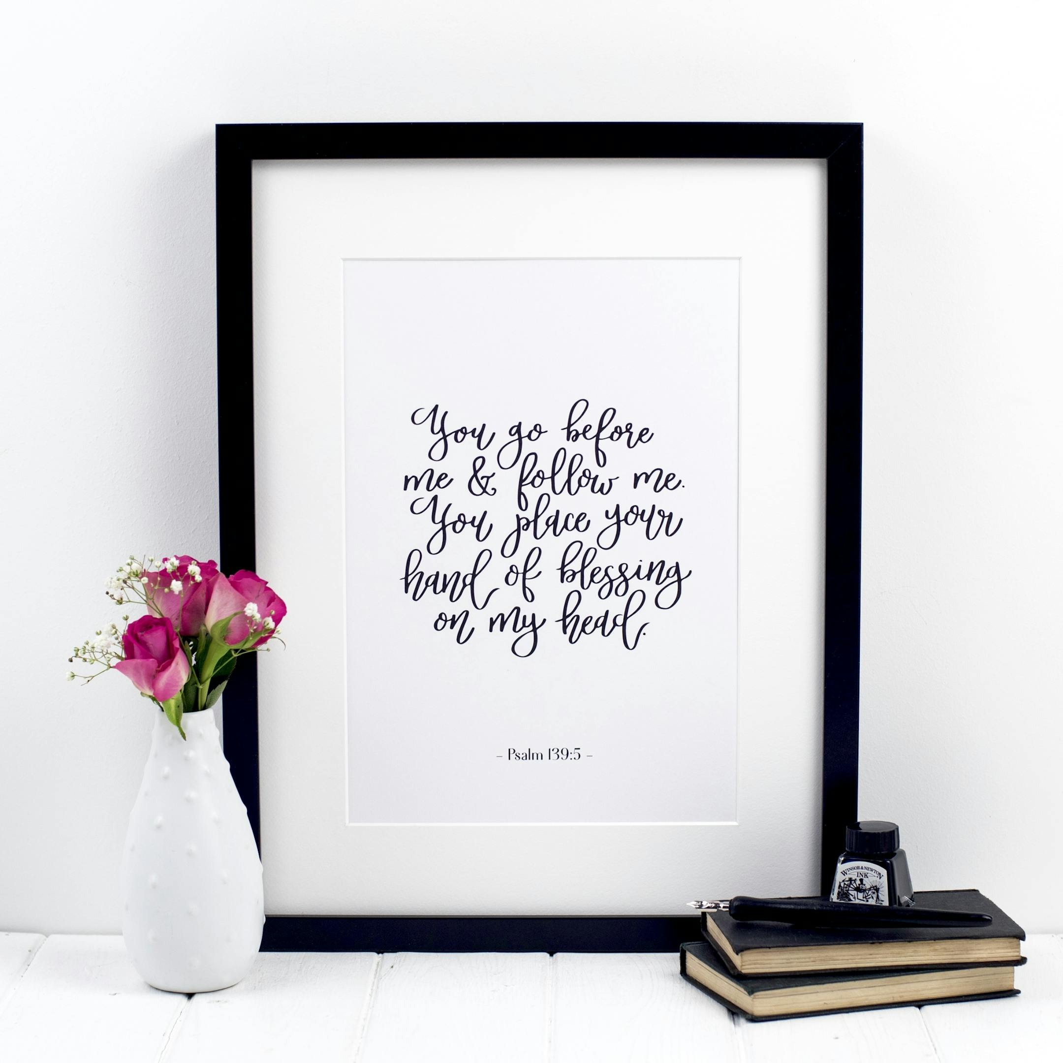 You Go Before Me Print - Psalm 139:5 - Izzy and Pop