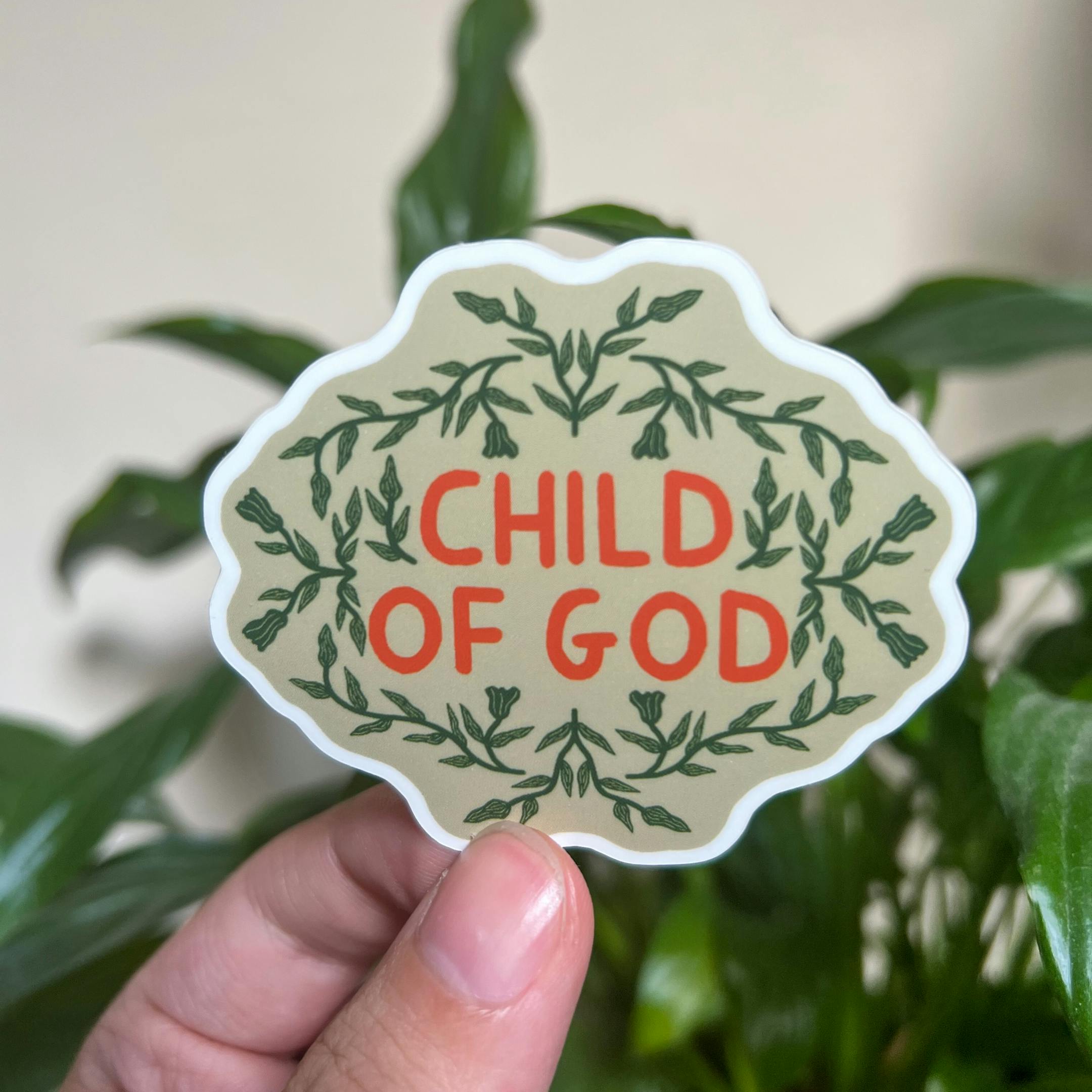 Child of God Christian Sticker | Luke Daymond @ Cheerfully Given