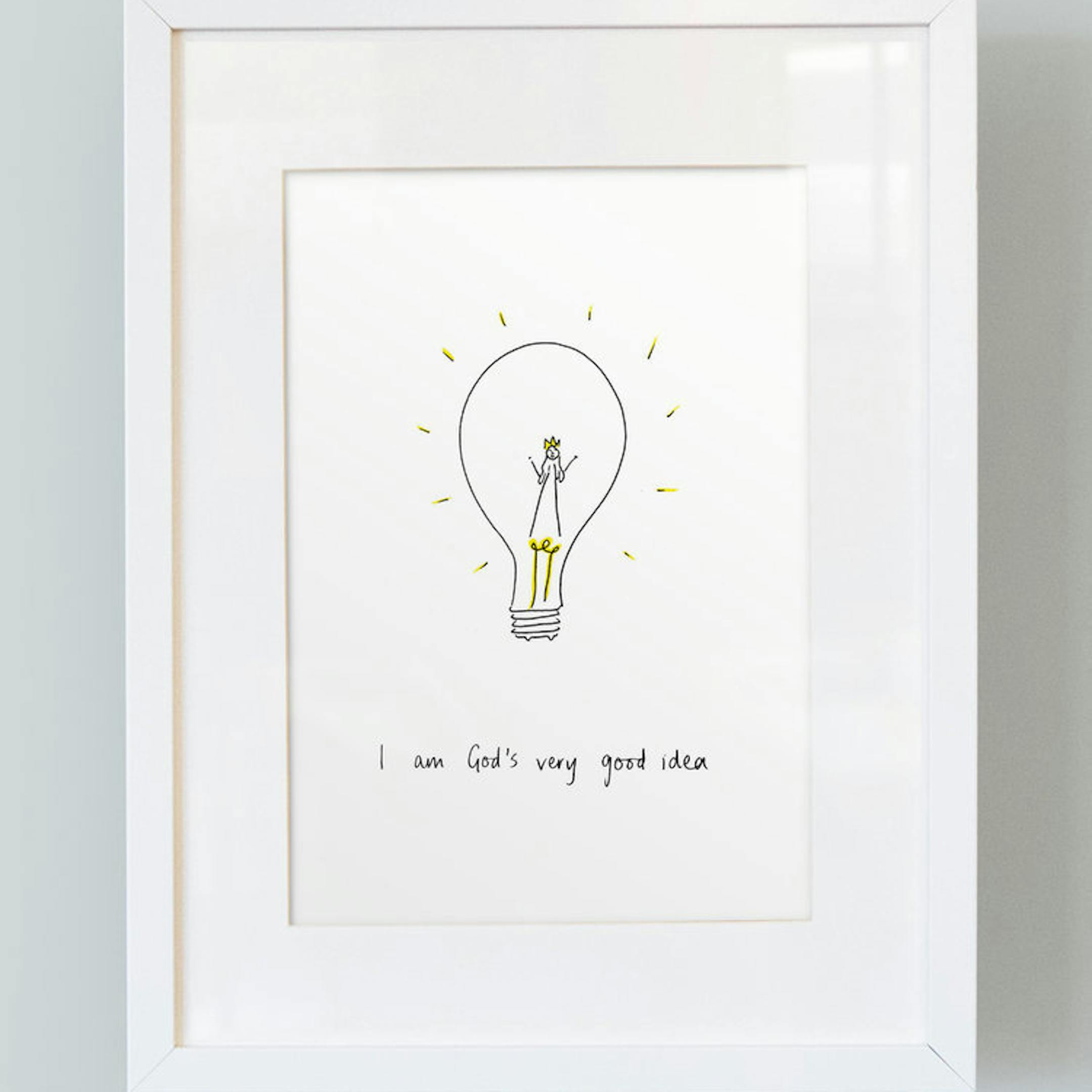 'I Am God's Very Good Idea' - Girl's Print - Thea Muir - So Many Things