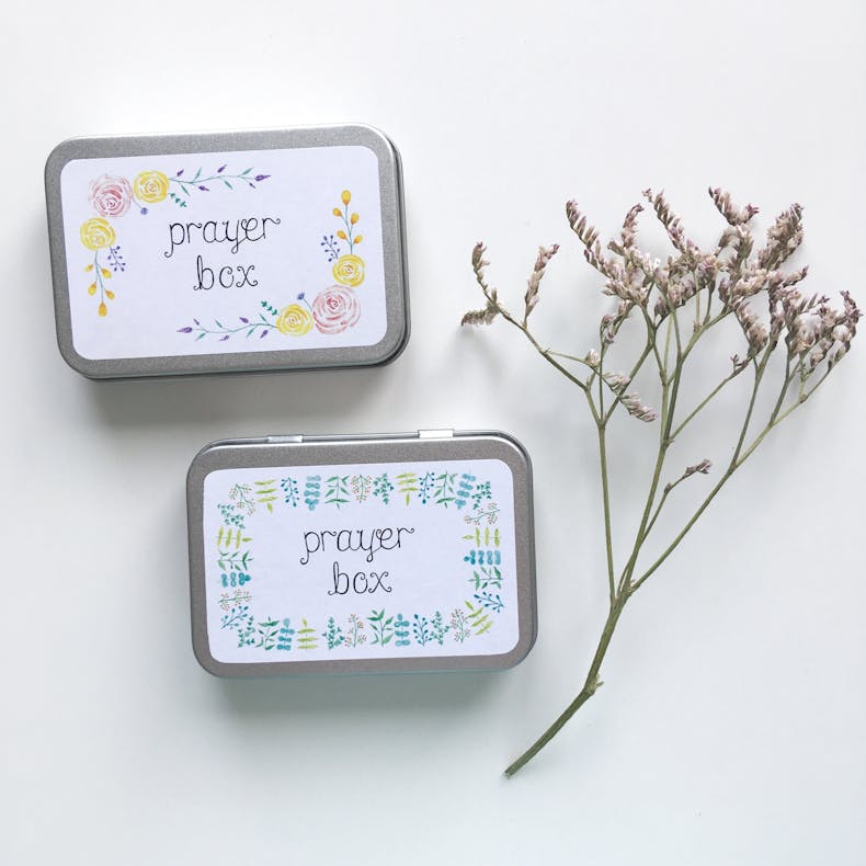 Creative Prayer Ideas | Prayer Box | Treasured Creativity | Cheerfully Given