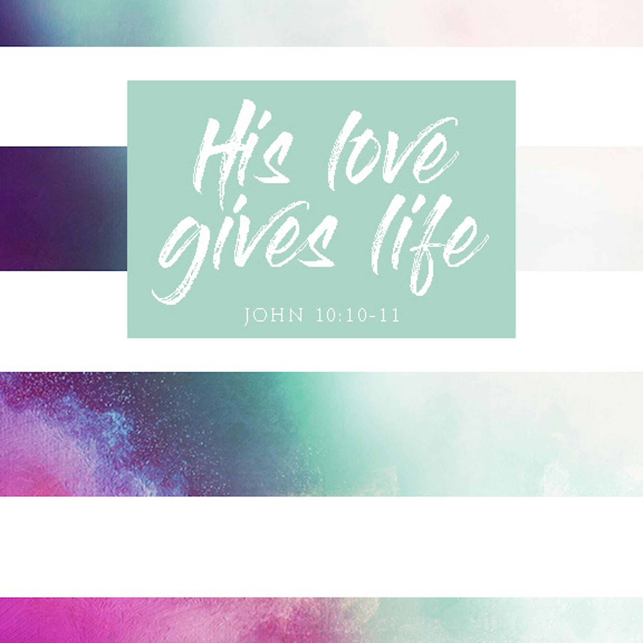 Life Star Design Print - John 10:10-11 - Nova Grace